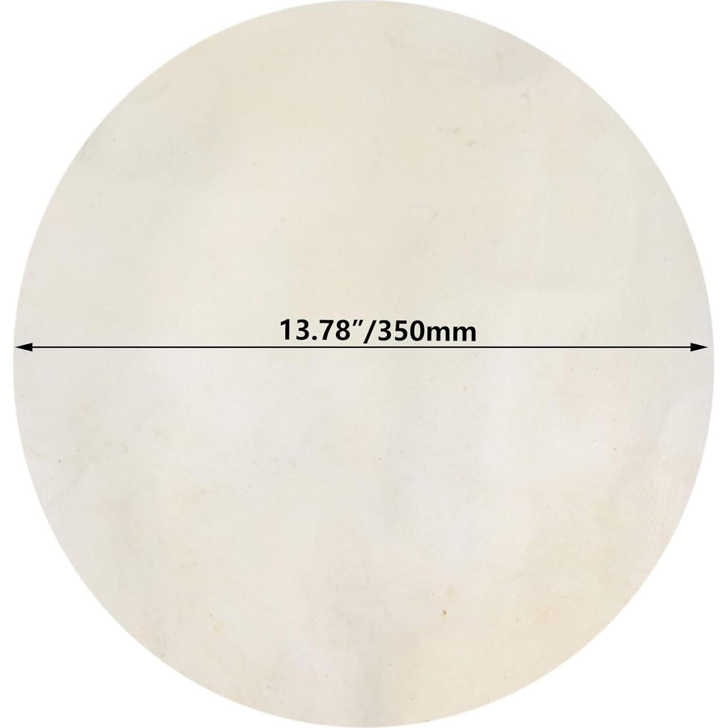 Cabeza de Tambor de Piel de Cabra Beige Yibuy 25.4 cm