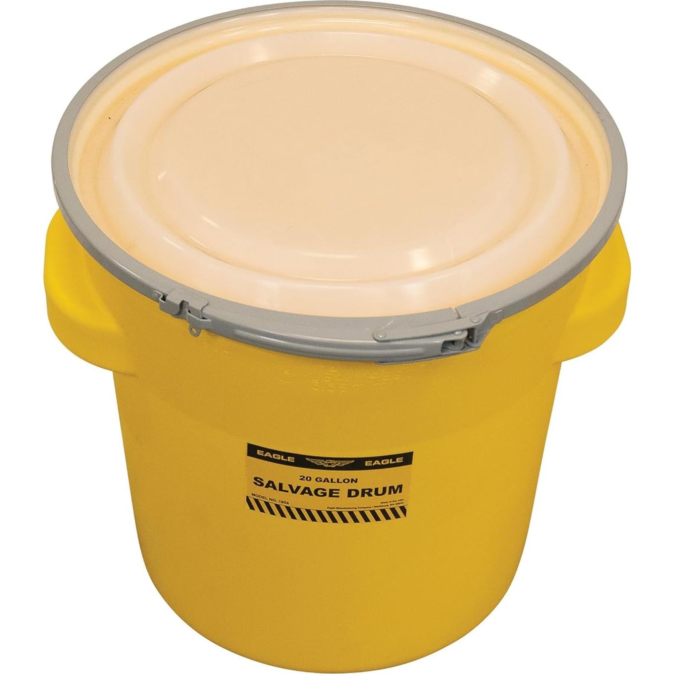 Tambor de Plástico Eagle 20 Galones con Tapa de Bloqueo