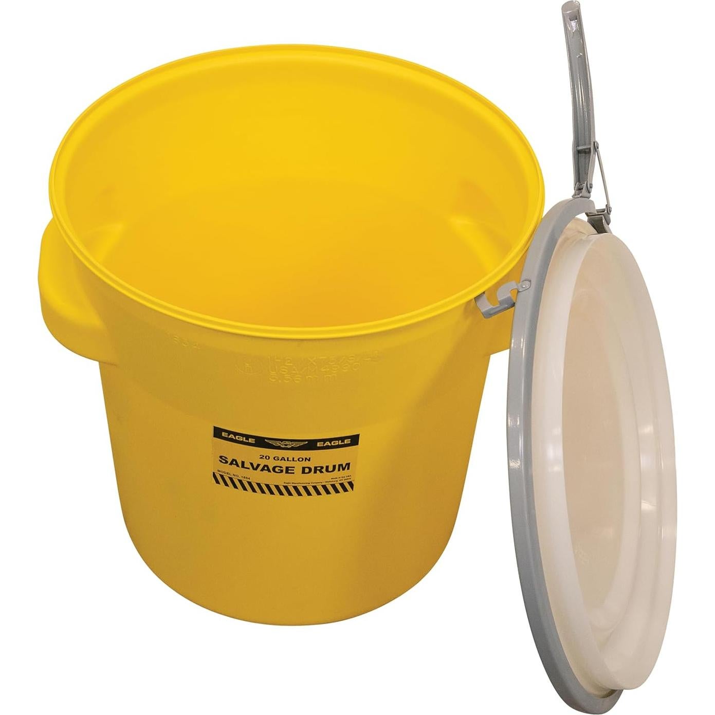 Tambor de Plástico Eagle 20 Galones con Tapa de Bloqueo
