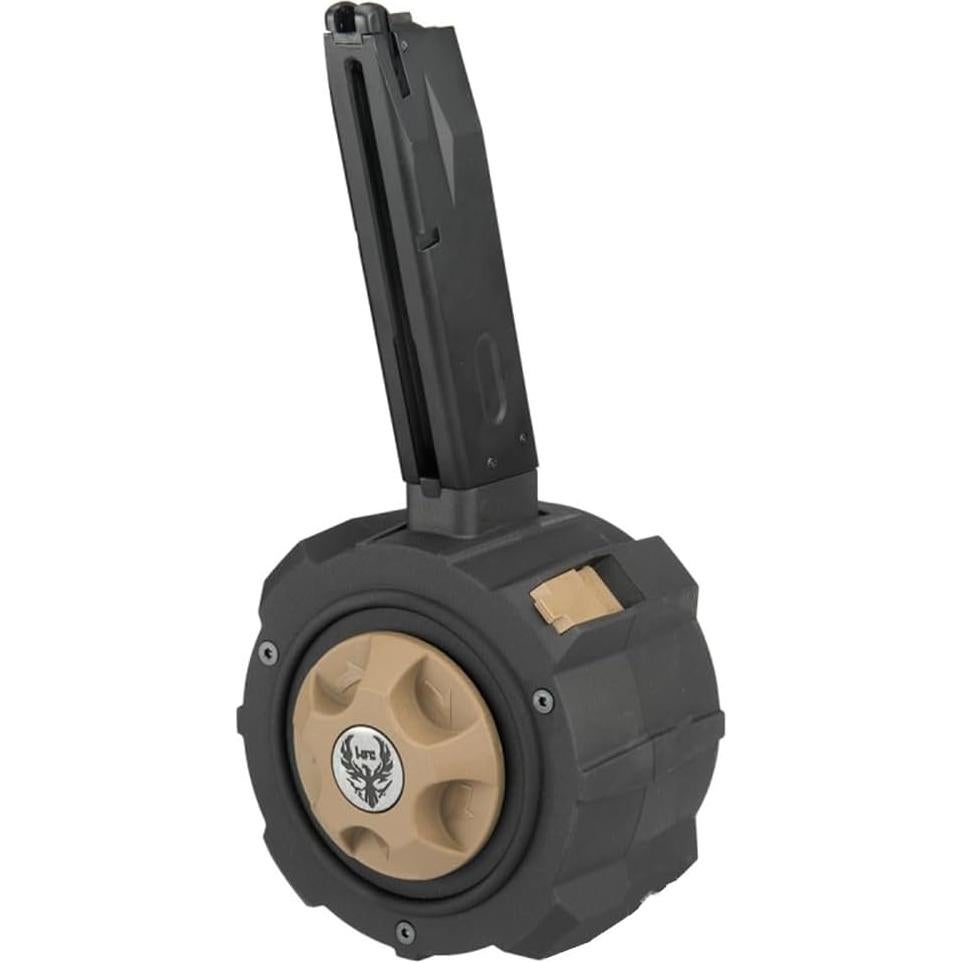Revista de Tambor HFC HD para Airsoft GBB M9 - GoldenBall