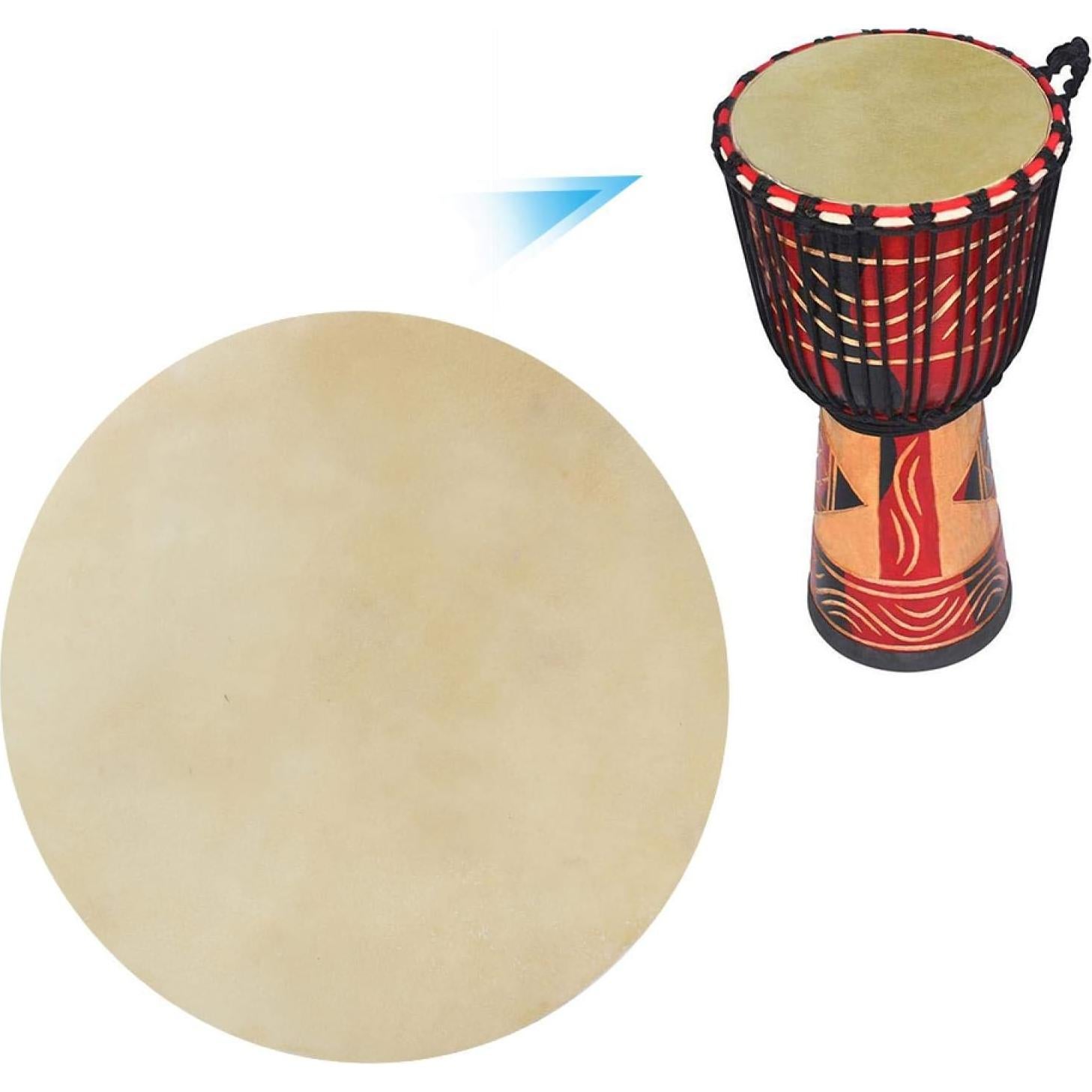 Cabezas de Tambor de Piel de Búfalo Banapoy 22.86 cm - 2 Piezas