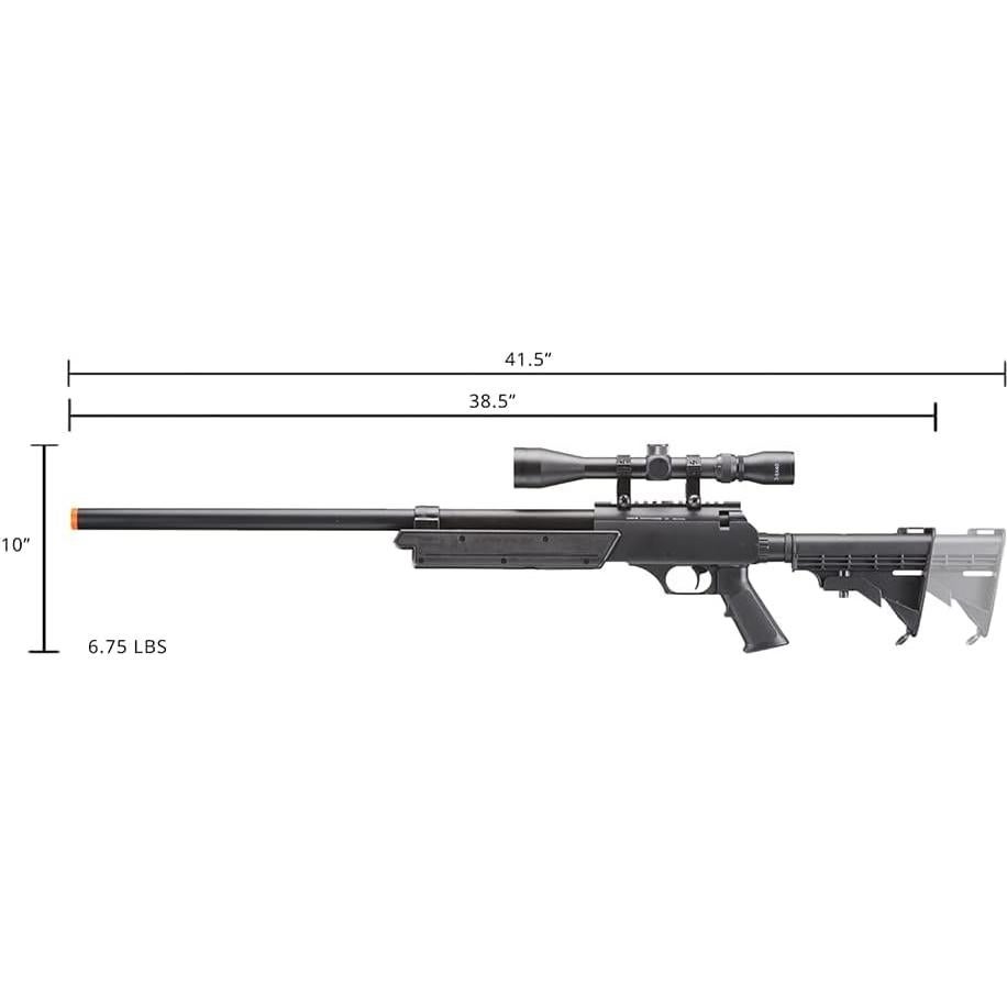 Rifle de Francotirador Airsoft Well Fire MB06 Negro 2.49 kg