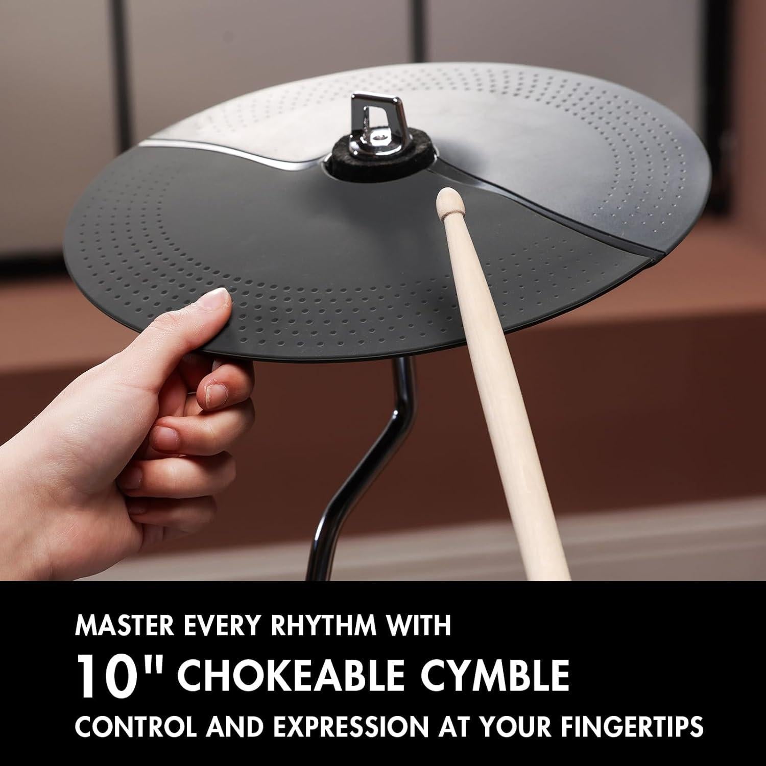 Batería Eléctrica HAMPBACK ACE-301 con Pads de Malla Silenciosos