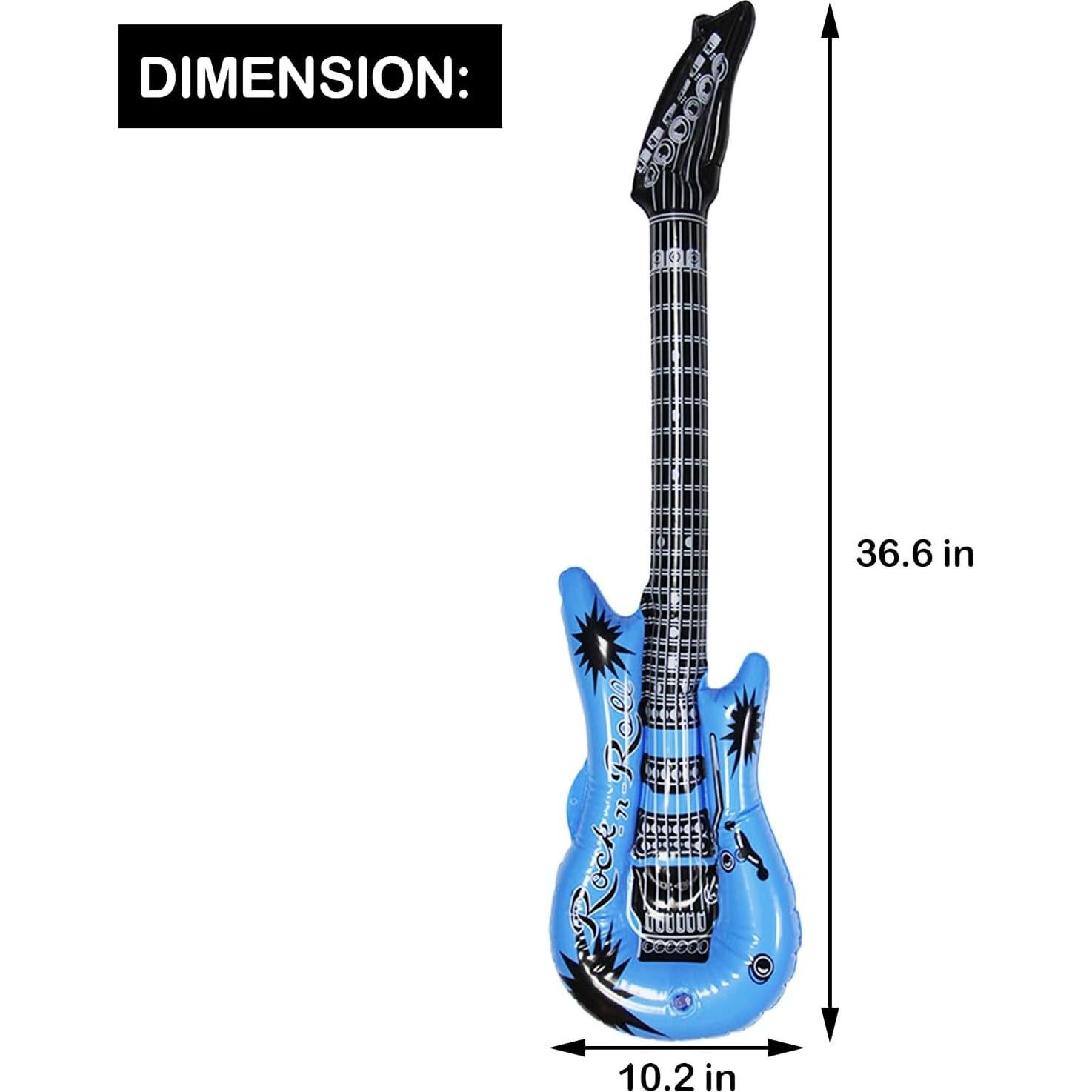 Guitarras Inflables Dr. Dudu - Paquete de 6 Colores Variados