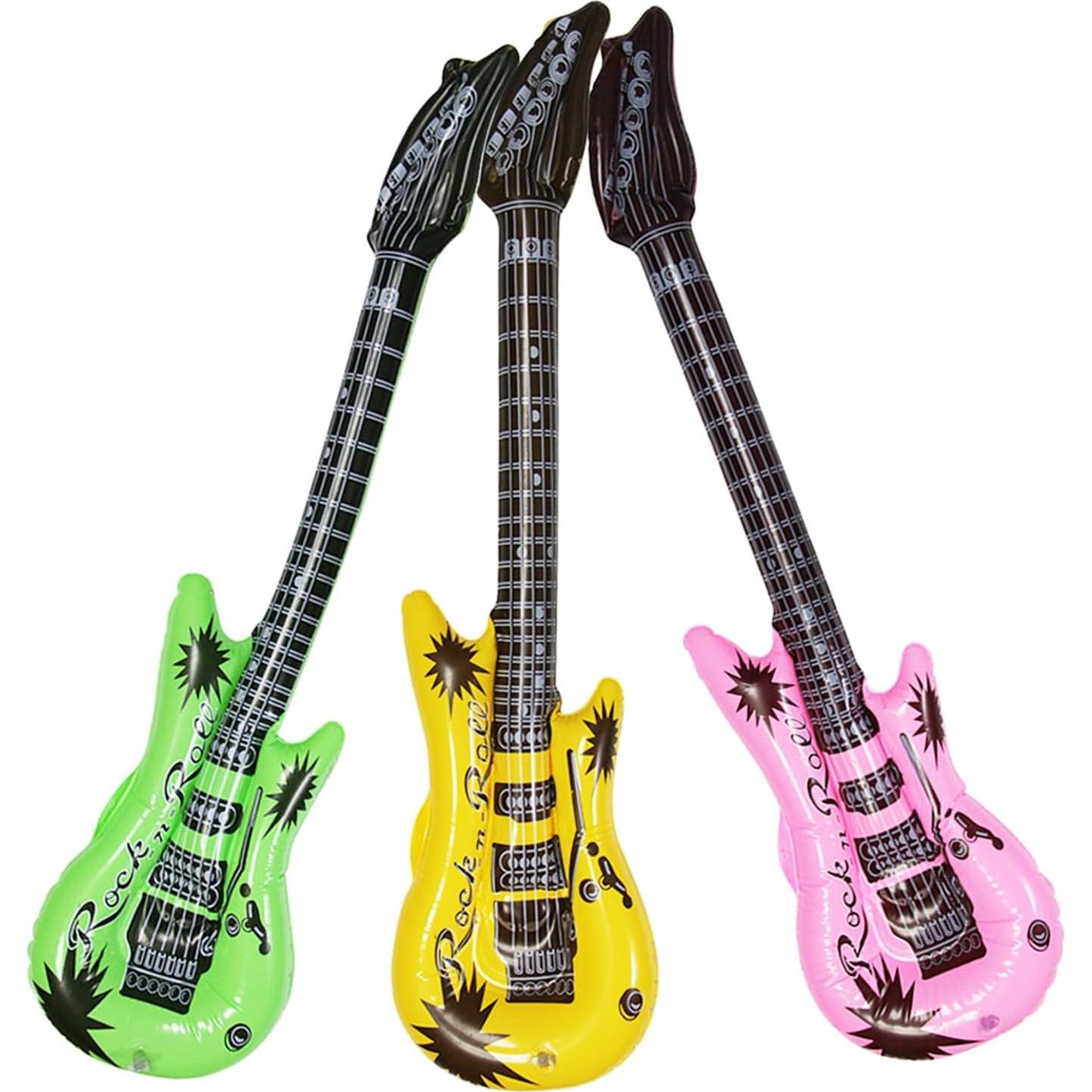 Guitarras Inflables Dr. Dudu - Paquete de 6 Colores Variados