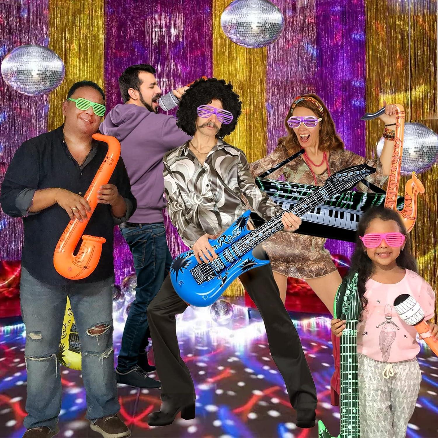 Conjunto de Juguetes Inflables Rock Star - 18 Accesorios Fiesta