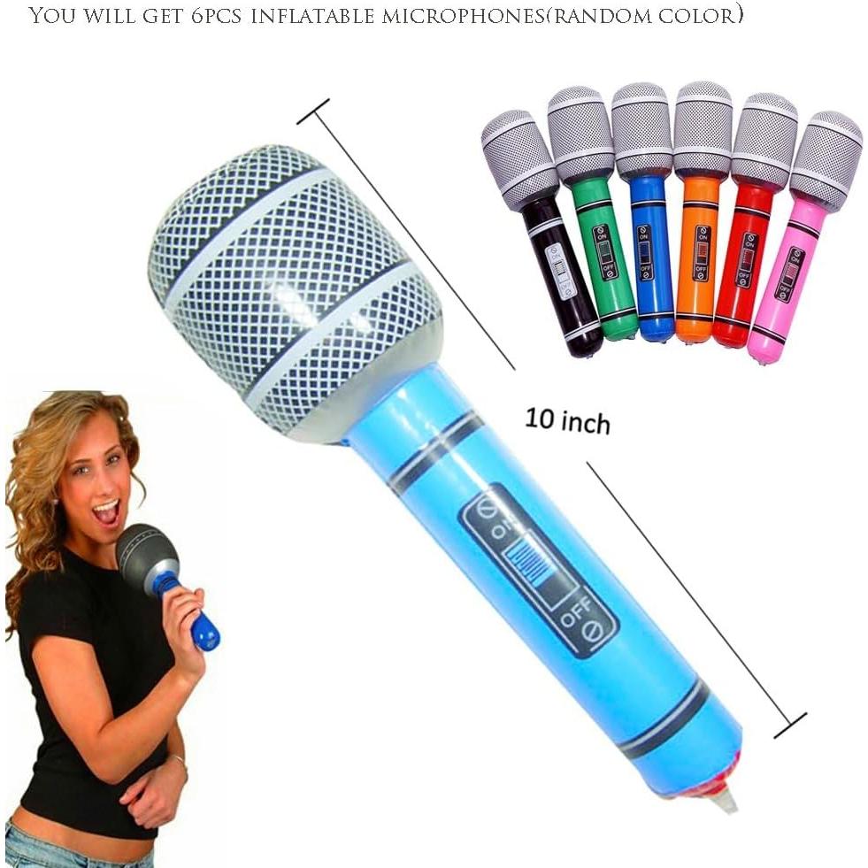 Conjunto de Juguetes Inflables Rock Star - 18 Accesorios Fiesta