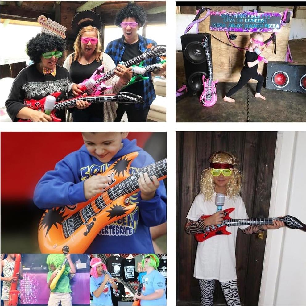 Conjunto de Juguetes Inflables Rock Star - 18 Accesorios Fiesta