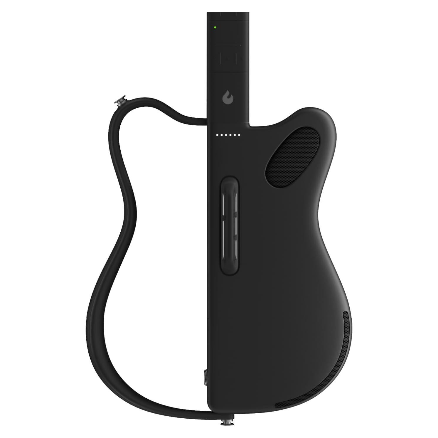 LAVA GENIE Stringless Smart Guitar, No Strings Attached, Hundreds of Instrument Presets, Onboard Speaker, Foldable, Detachable, Black, 30.5 inch.