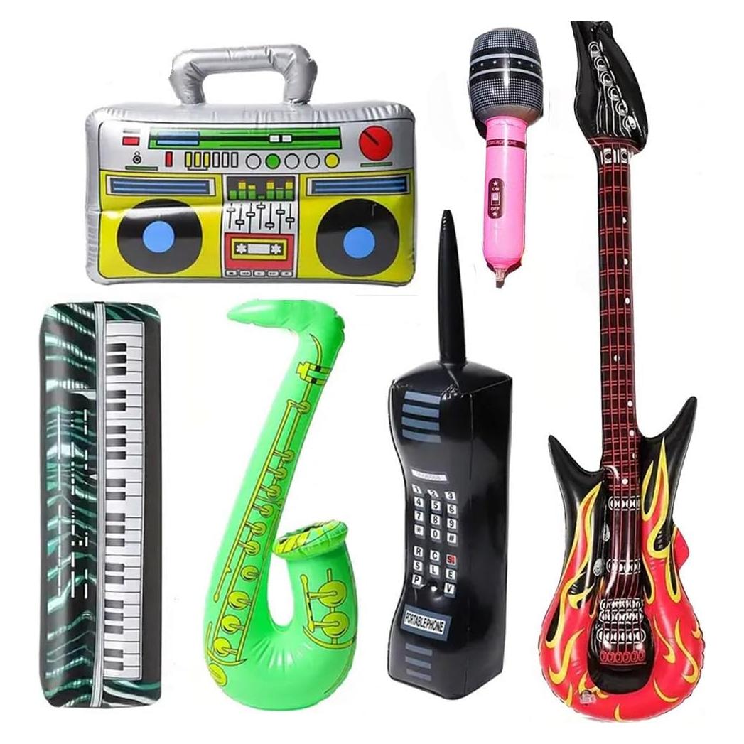 Conjunto Inflable de Instrumentos Musicales - 6 Piezas PVC