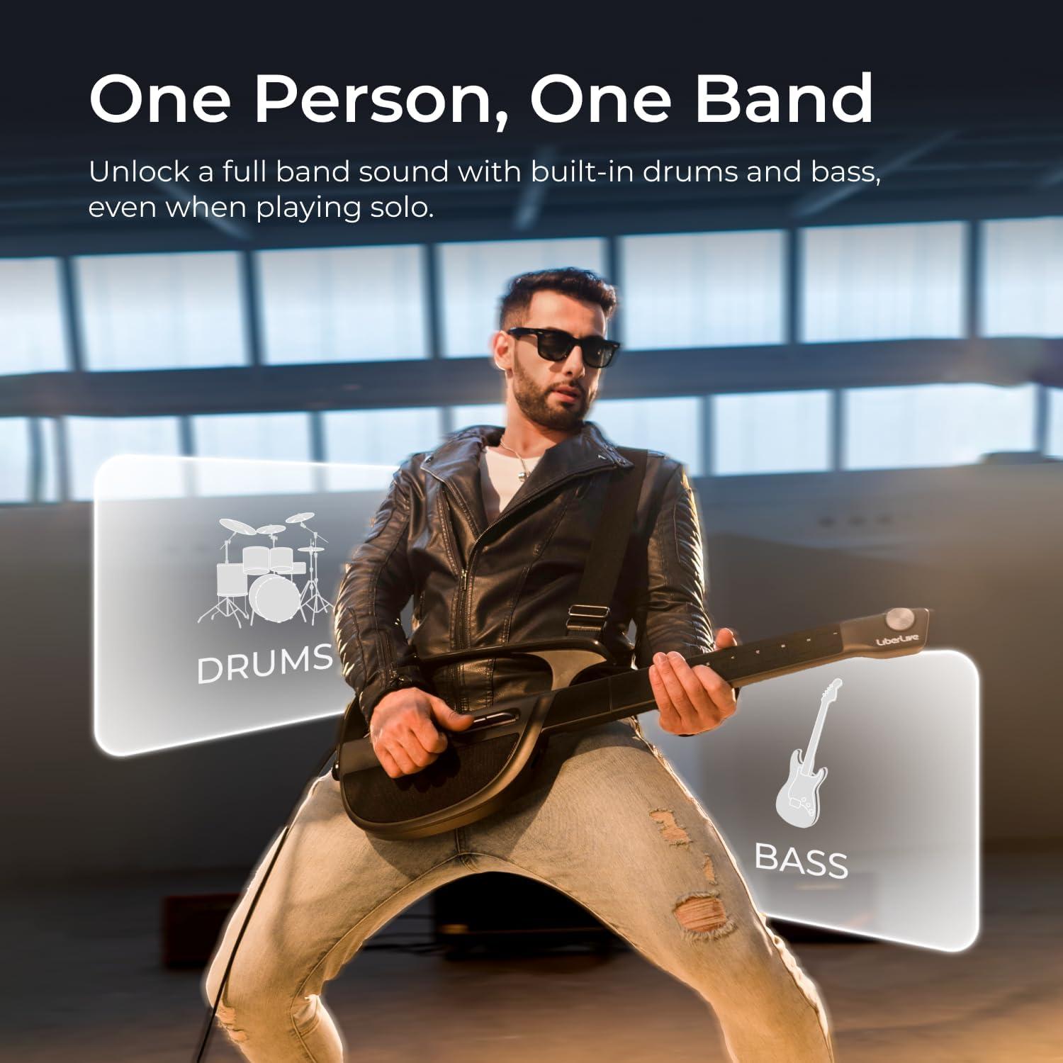 Guitarra Inteligente LiberLive C1 Plegable Sin Cuerdas 3.8kg