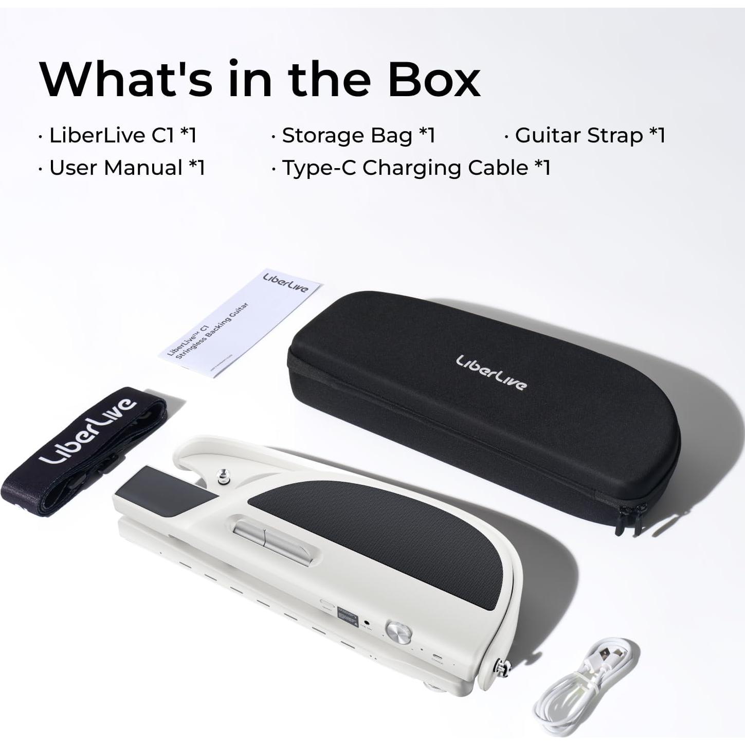 Guitarra Inteligente LiberLive C1 Plegable Sin Cuerdas 3.8kg