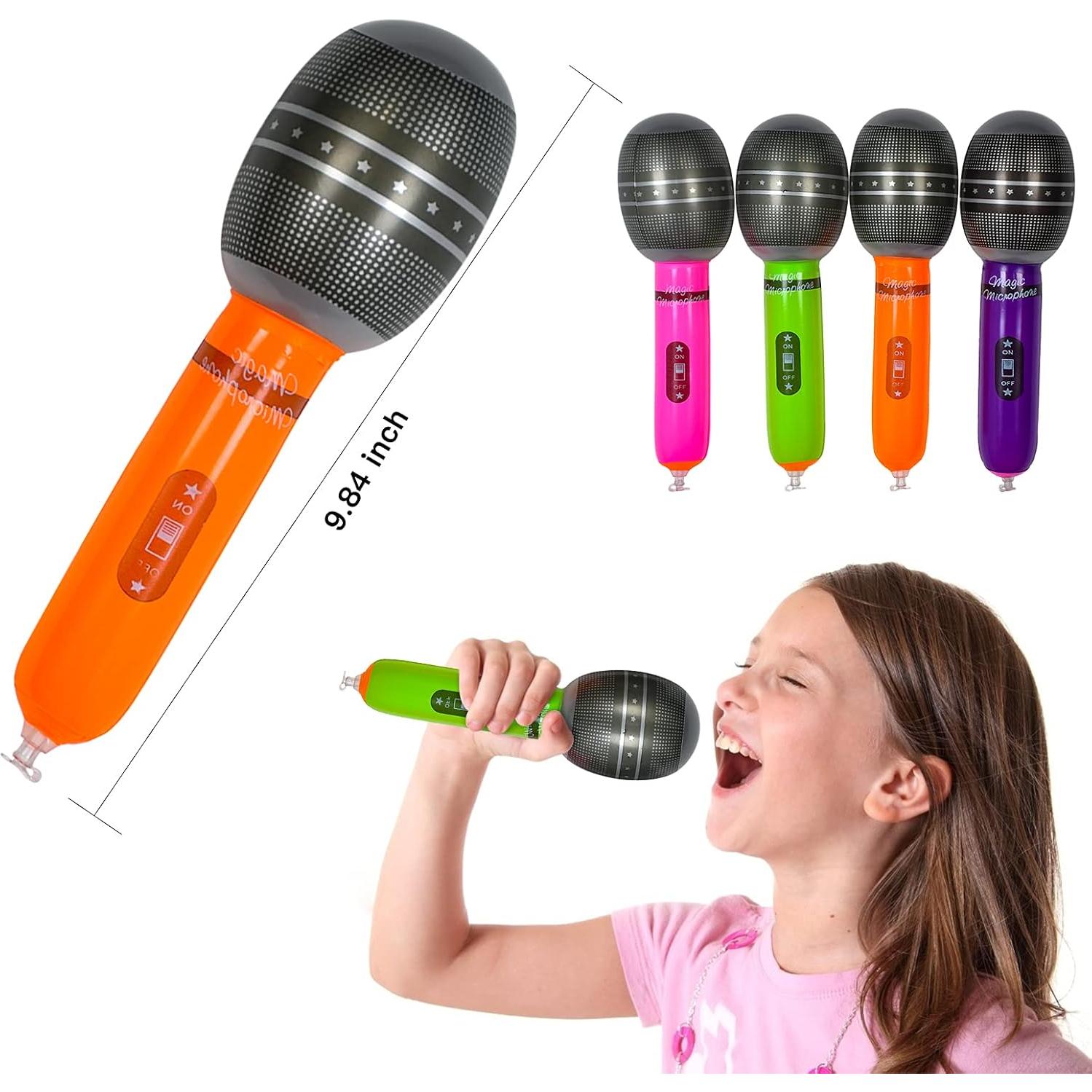 Max Fun 30 PCS Juguetes Inflables Rock Star Fiesta 80s 90s