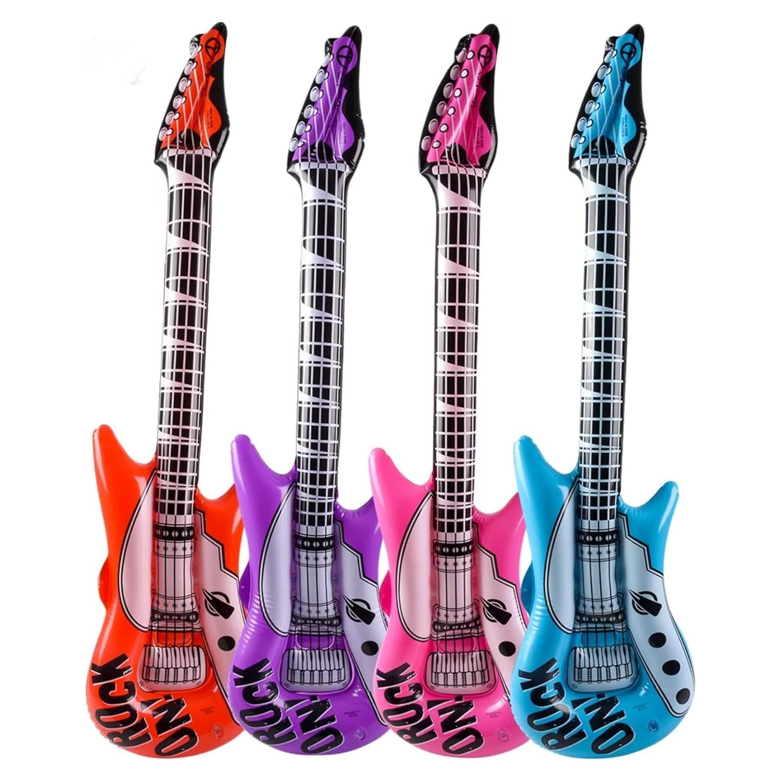 Guitarras Inflables Jumbo Toyco - Paquete de 4 - 101.6 cm