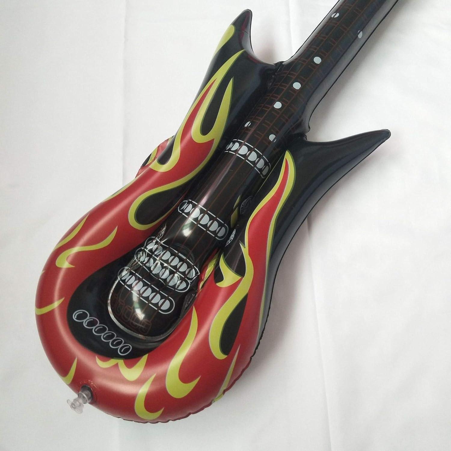 Guitarras Inflables de Llama Morndew - 2 Piezas PVC para Fiestas