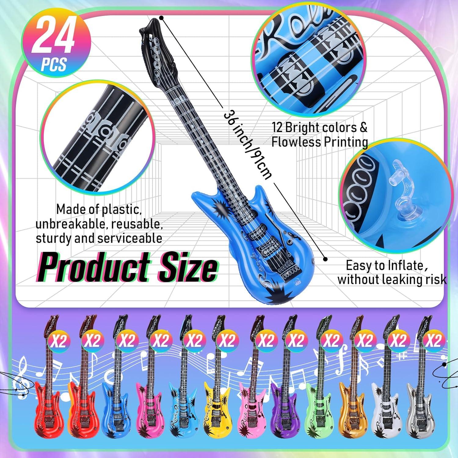 Conjunto de 36 Instrumentos Inflables Chitidr para Fiesta Musical