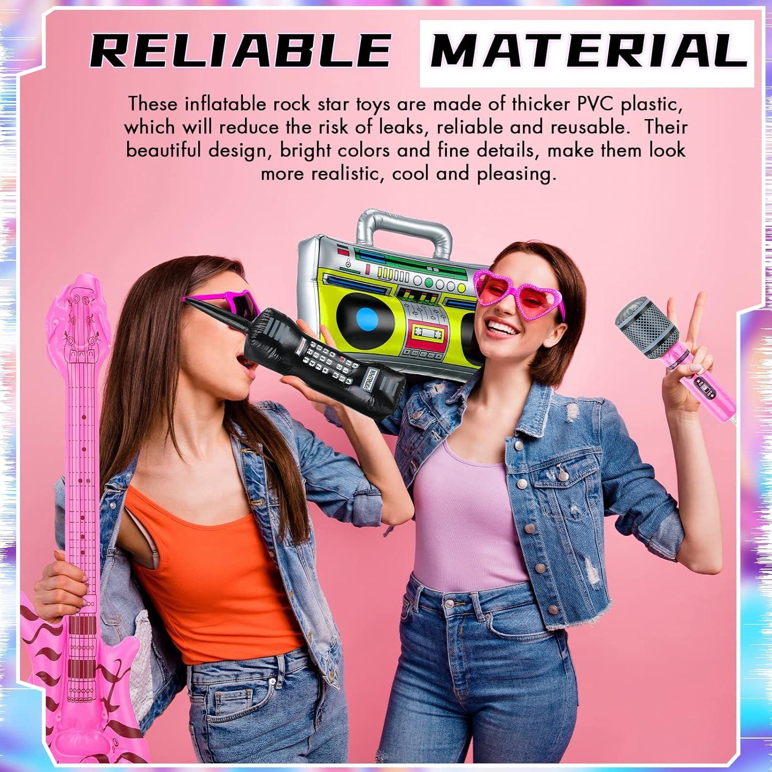 Juego de 12 Instrumentos Inflables para Fiesta Temática