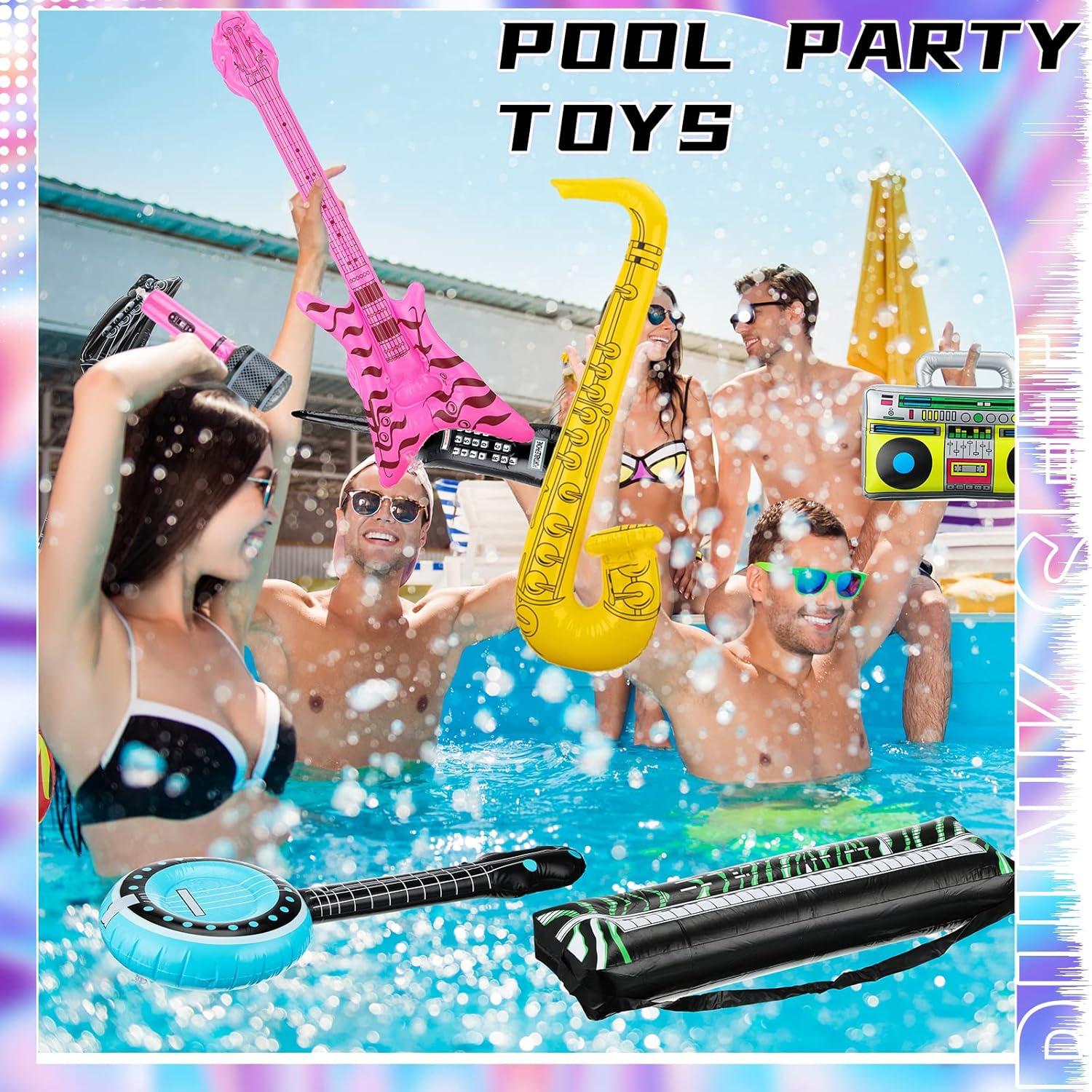 Juego de 12 Instrumentos Inflables para Fiesta Temática