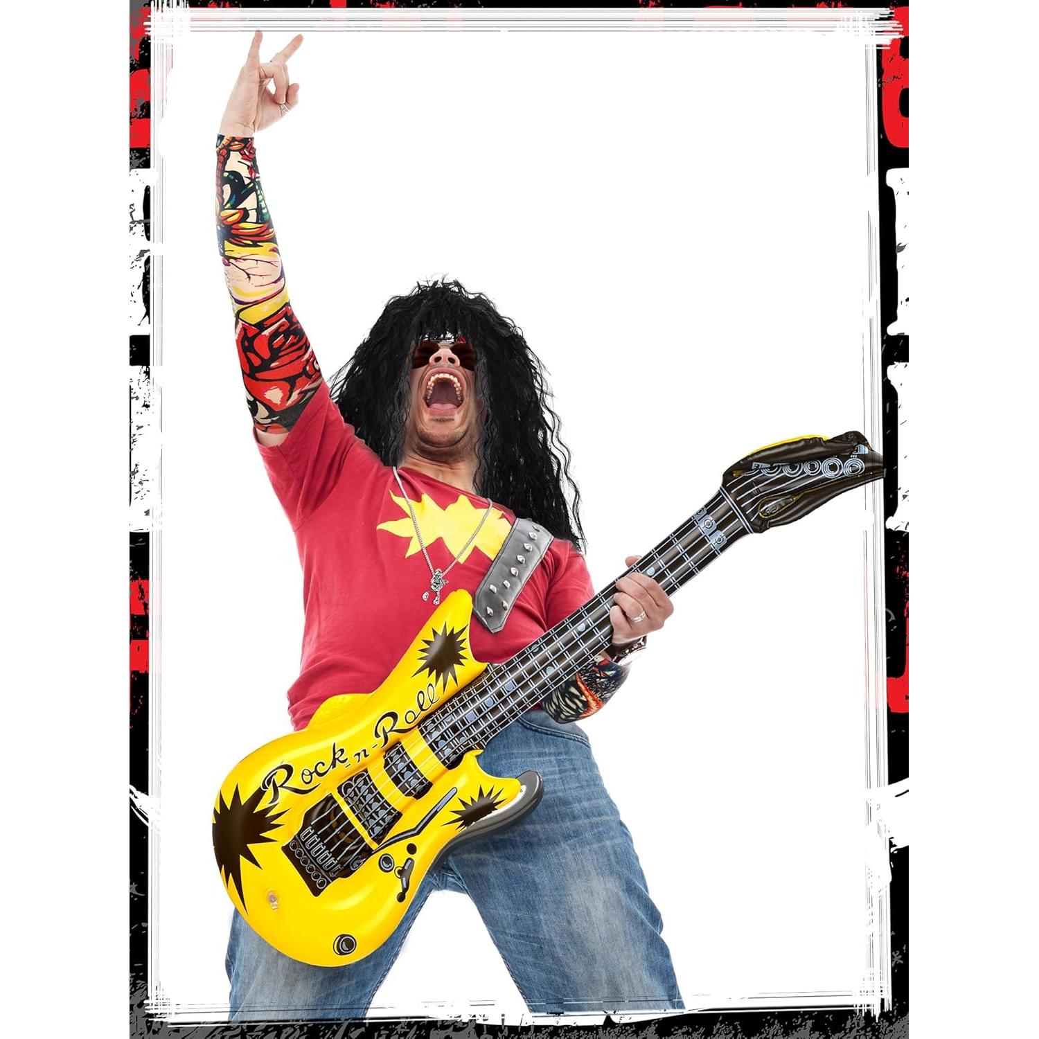 Conjunto Disfraz Rockero 80s Mepase - 9 Piezas Halloween