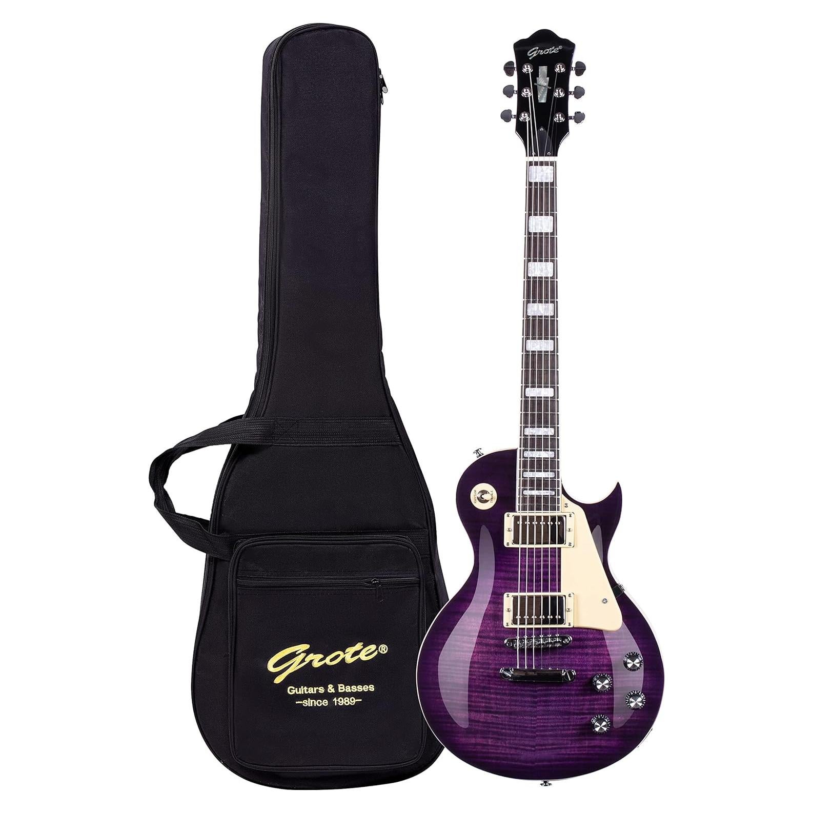 Guitarra Eléctrica Grote LPYS-006 Cuerpo Sólido 3.39 kg Púrpura