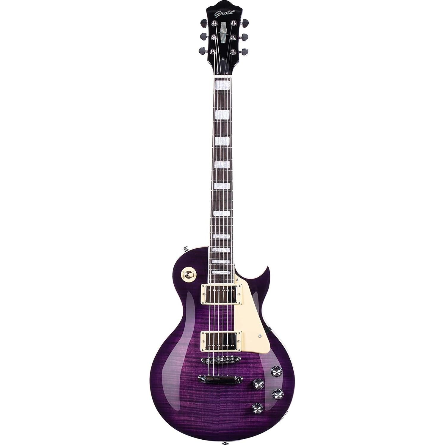 Guitarra Eléctrica Grote LPYS-006 Cuerpo Sólido 3.39 kg Púrpura