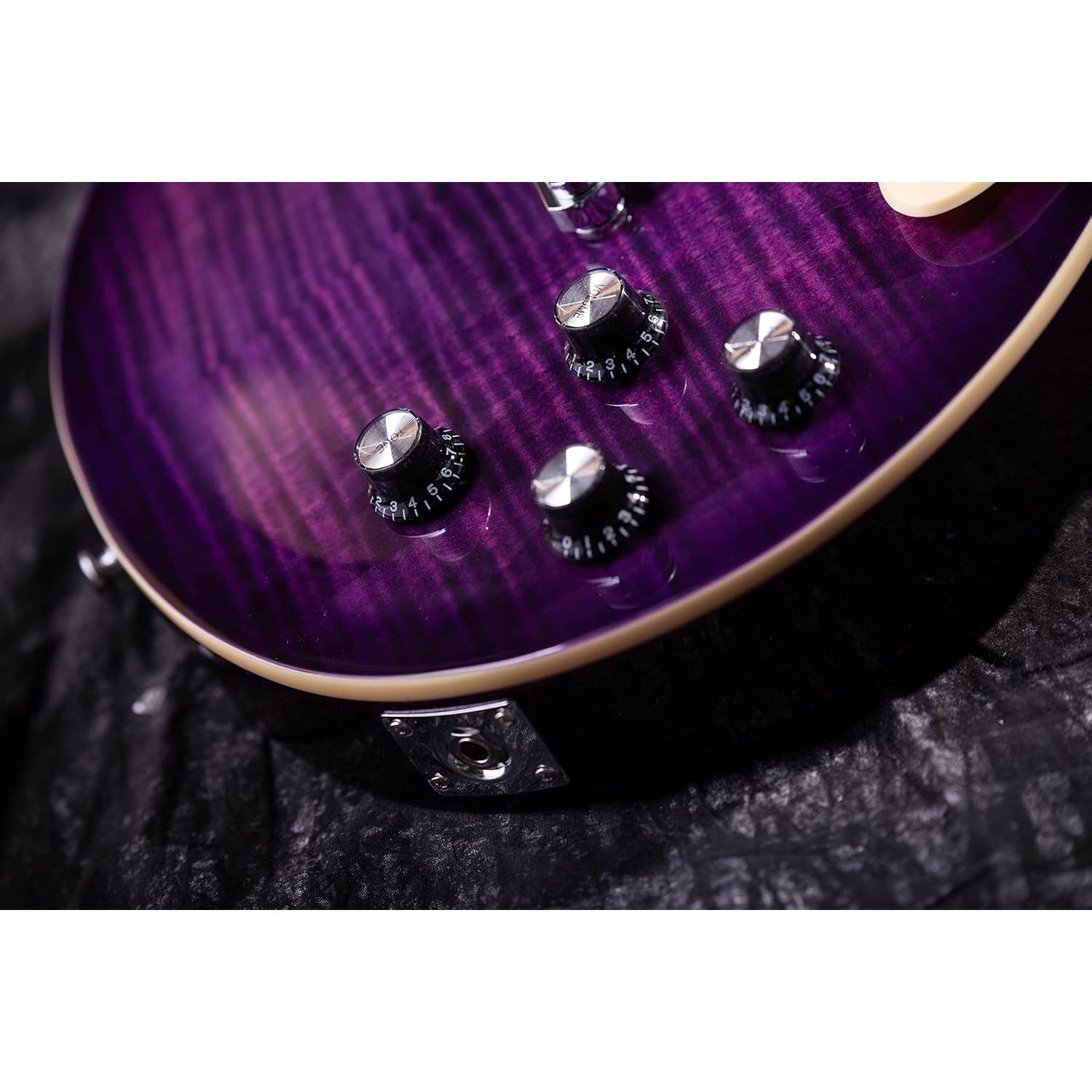 Guitarra Eléctrica Grote LPYS-006 Cuerpo Sólido 3.39 kg Púrpura