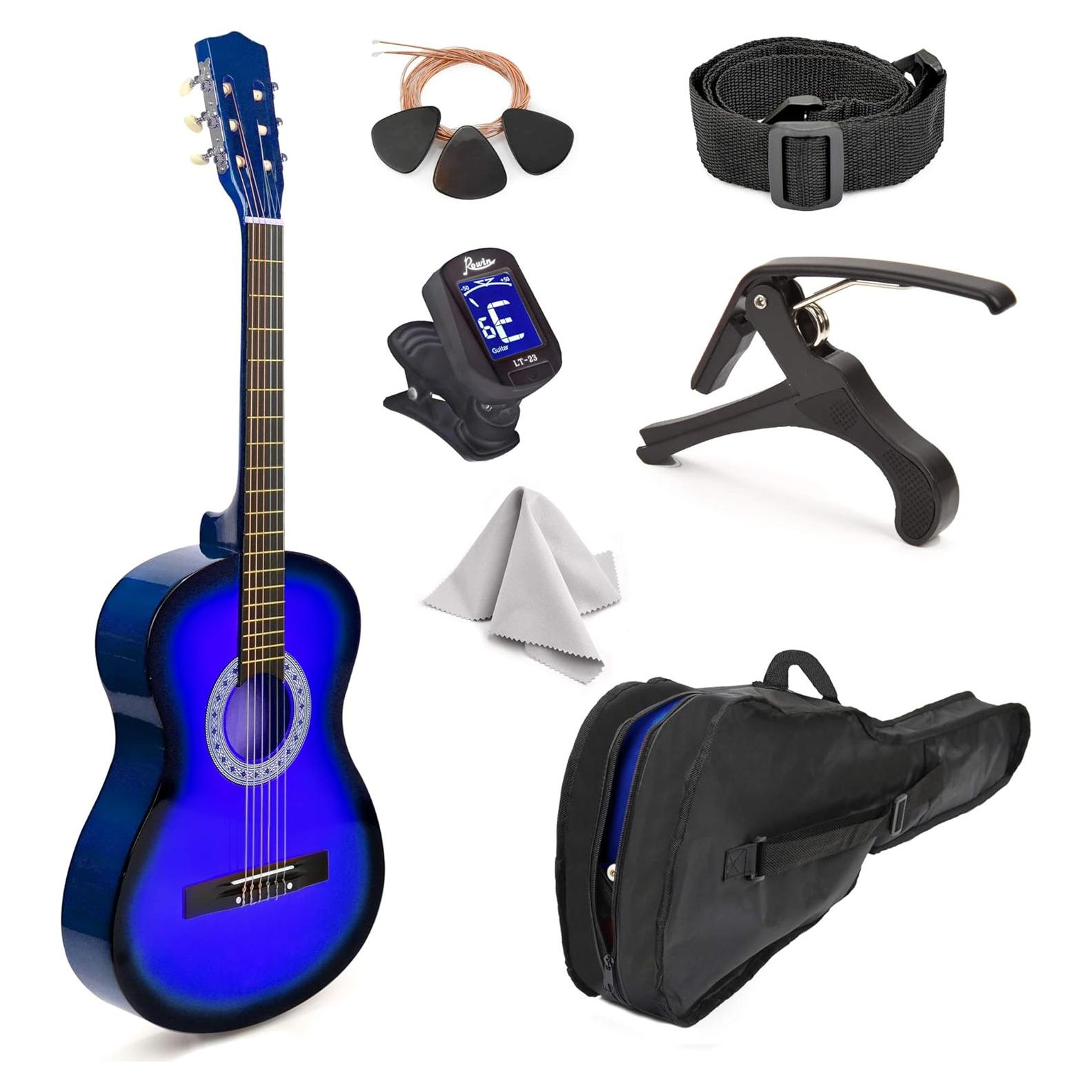 Guitarra Clásica de Madera 76.2 cm Master-Play Degradado Azul