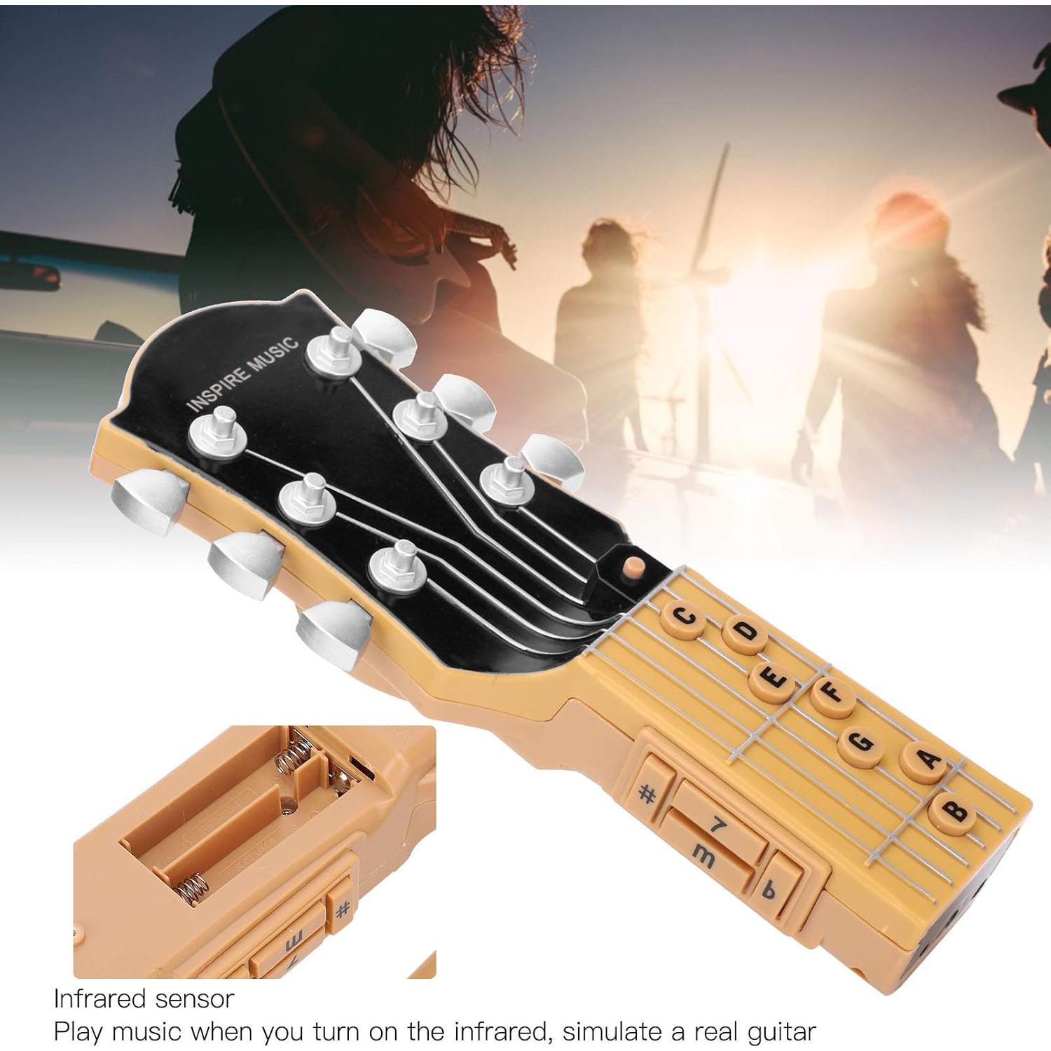 Guitarra de Aire Infrarroja Walfront - 7 Acordes, Portátil, Negro