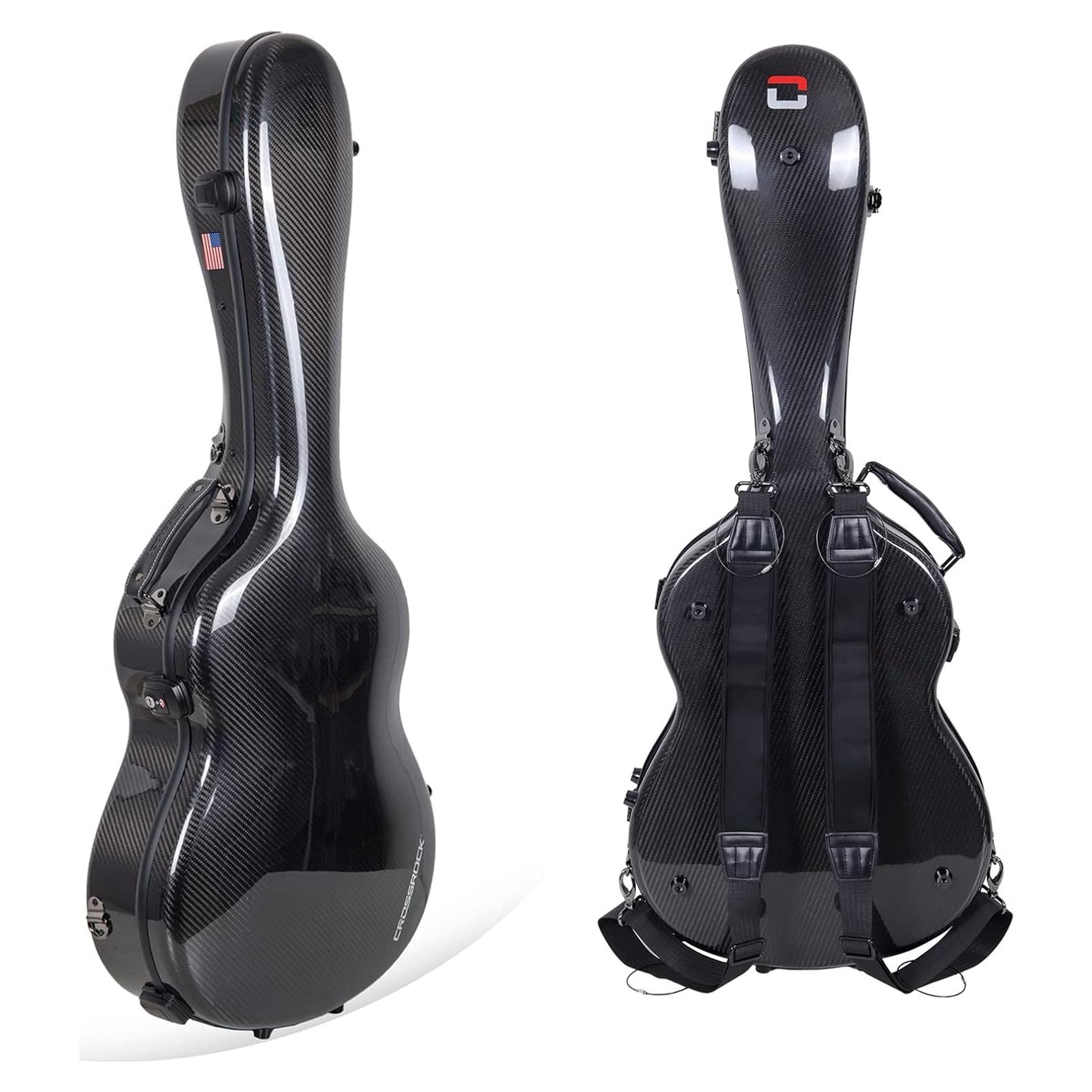 Estuche de guitarra clásica Crossrock CRF6030CBK - Fibra de carbono