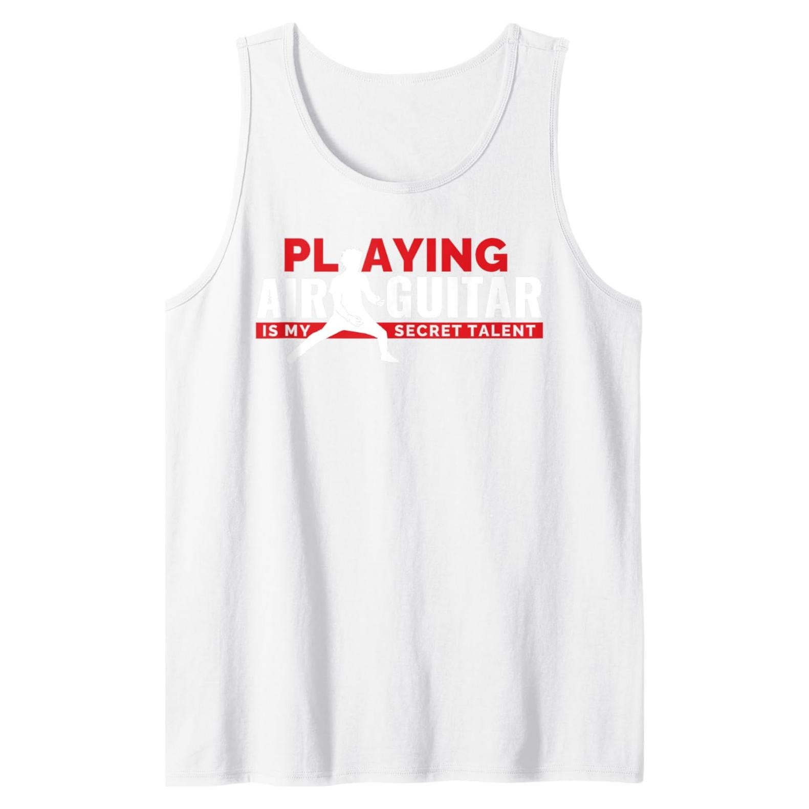 Camiseta Sin Mangas Jugador de Guitarra de Aire - Air Guitar Music Apparel