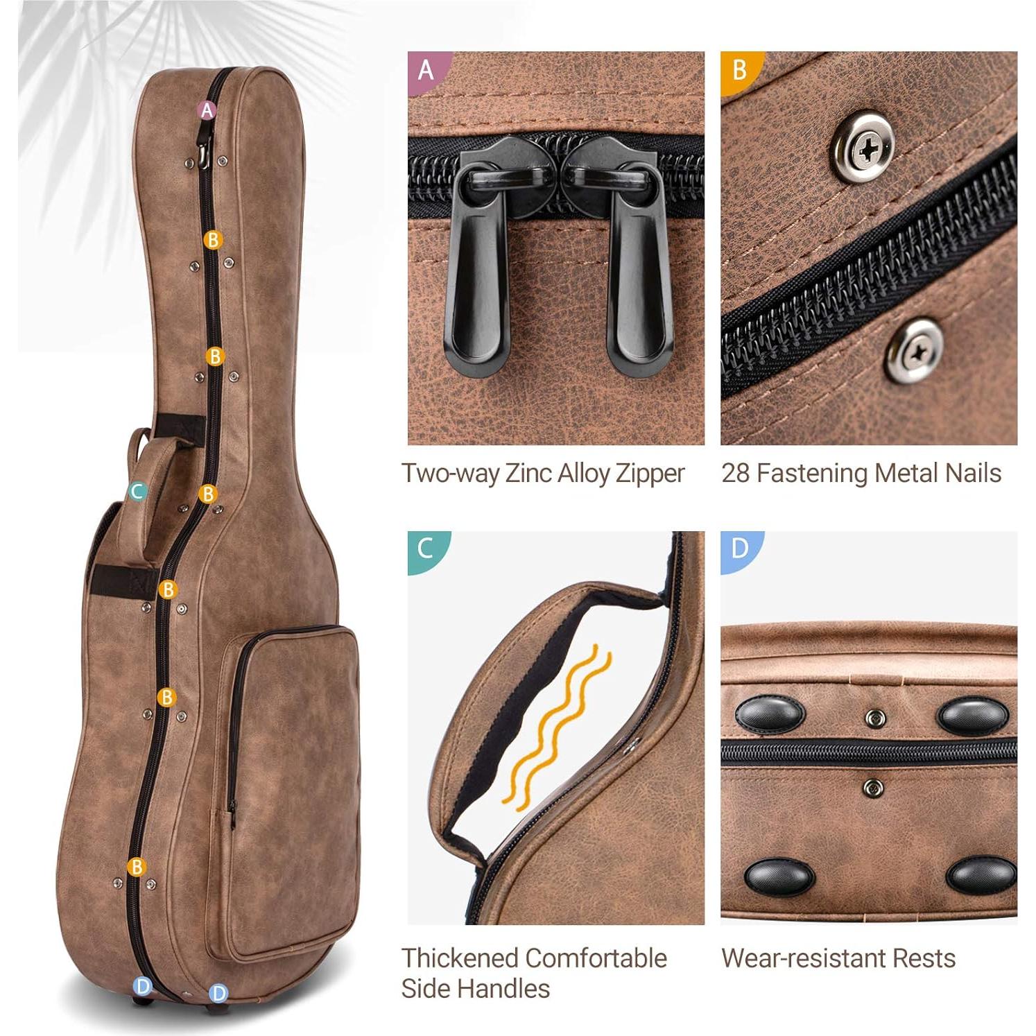 Funda Dura para Guitarra Acústica CAHAYA 40" Impermeable