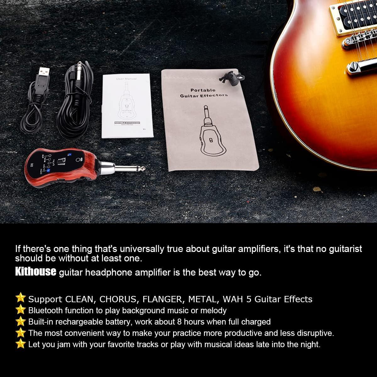 Amplificador de auriculares KITHOUSE B6 para guitarra eléctrica