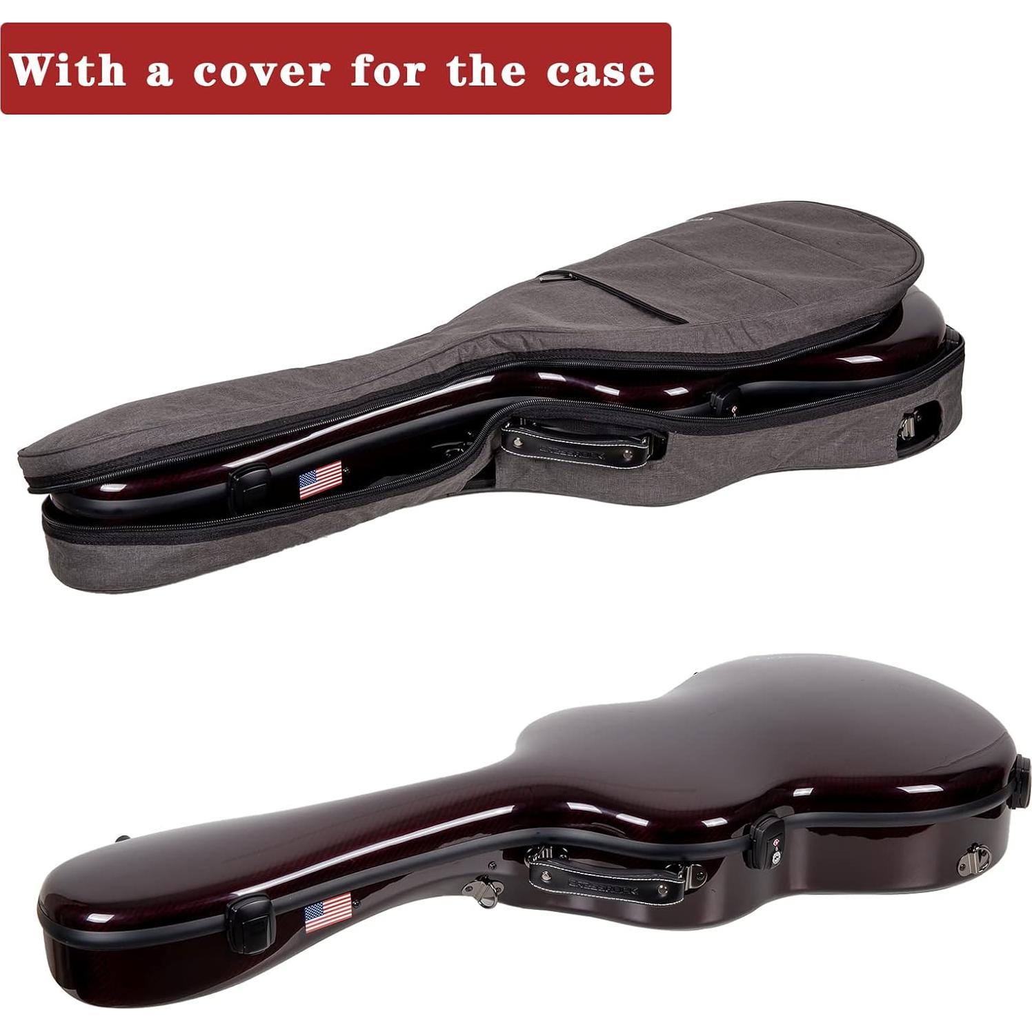 Funda de Guitarra Clásica Crossrock 4/4 Carbono Rojo México