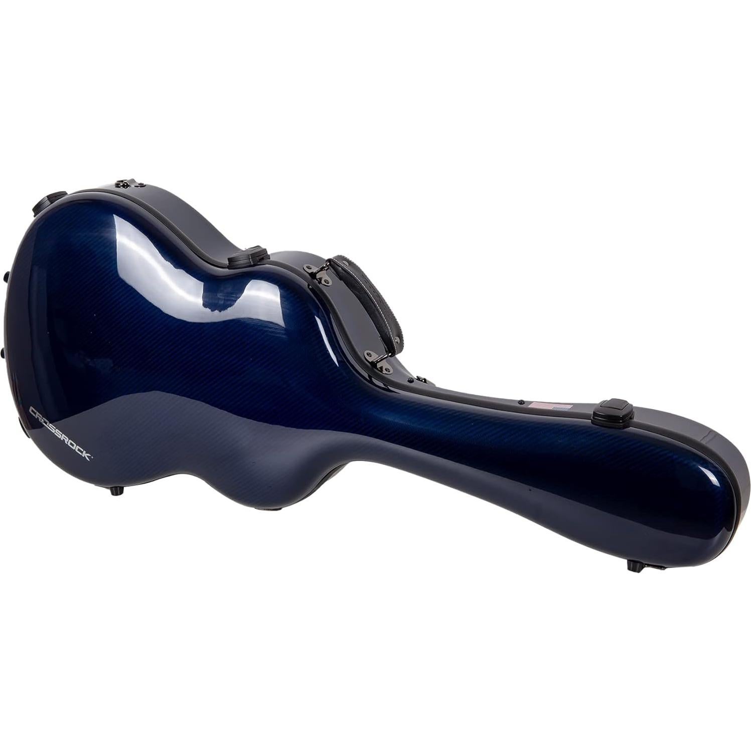 Estuche para guitarra clásica Crossrock CRF6030CBL - Fibra de carbono azul