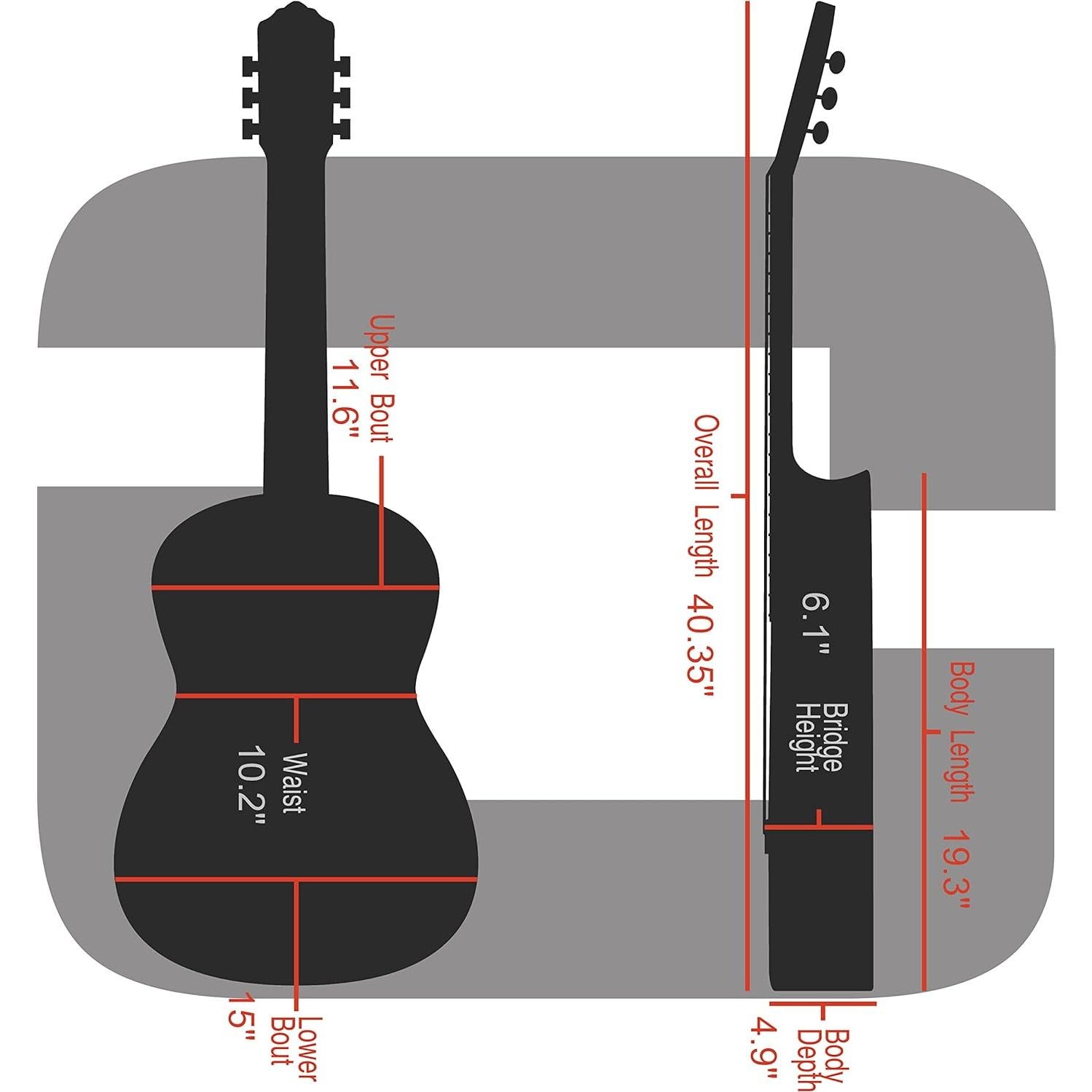 Estuche para guitarra clásica Crossrock CRF6030CBL - Fibra de carbono azul