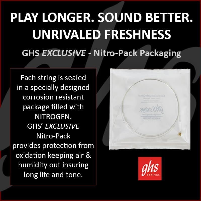 Cuerdas de guitarra eléctrica GHS Boomers GB8 1/2 Ultra Ligero 4 Pack