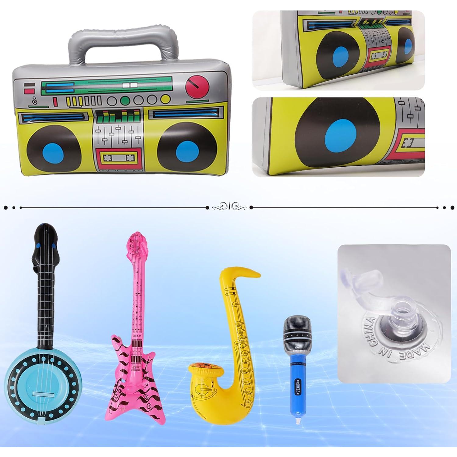 Set de Juguetes Inflables Fumwase 15 Piezas Fiesta Rock