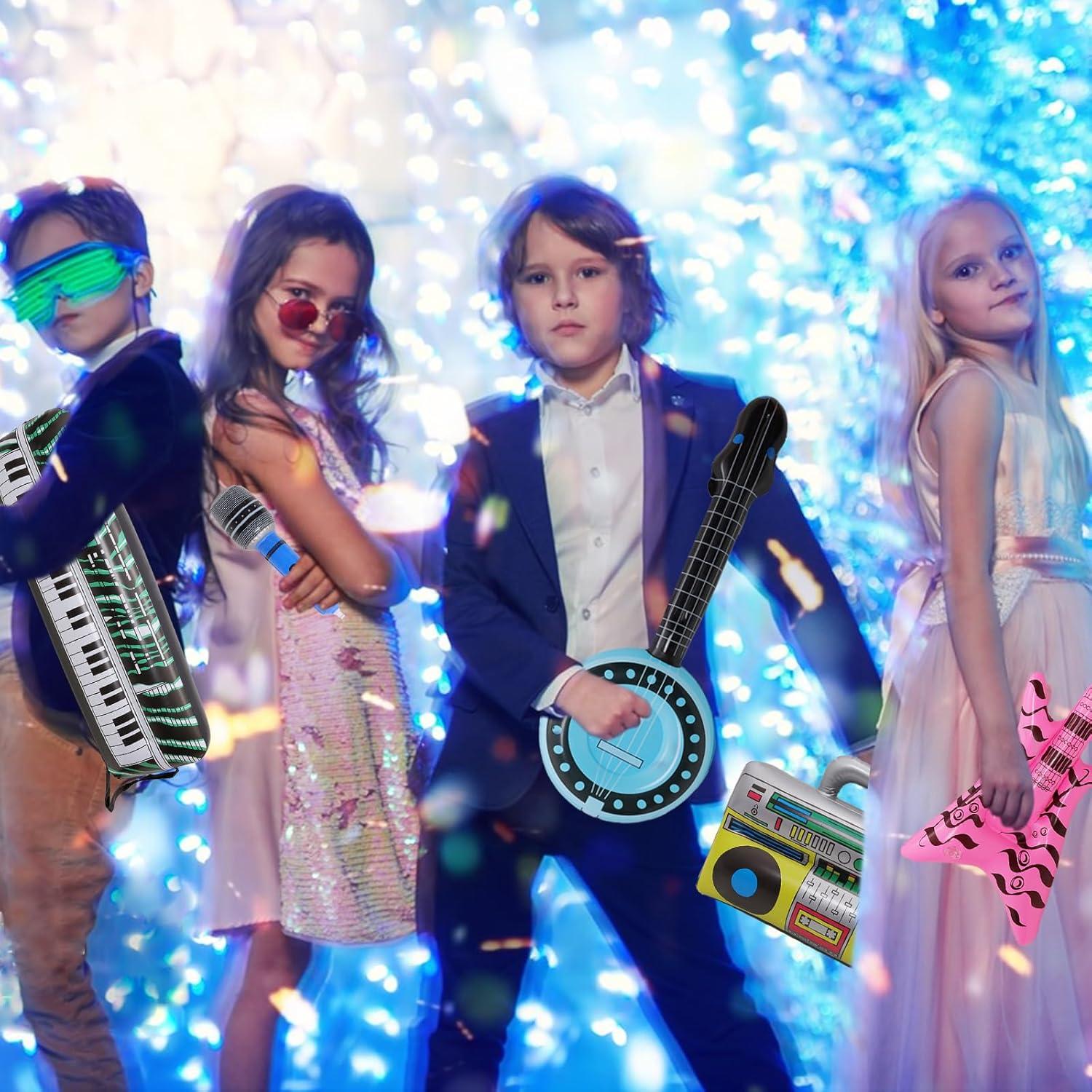 Set de Juguetes Inflables Fumwase 15 Piezas Fiesta Rock