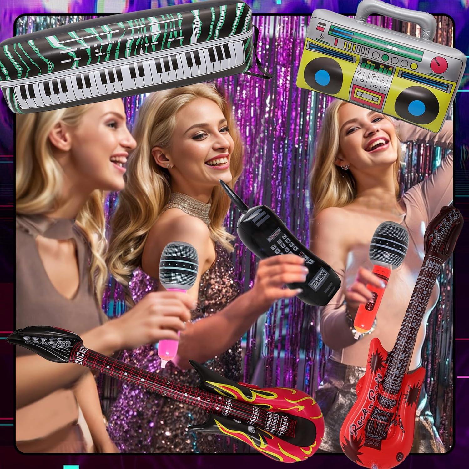 Set de Juguetes Inflables Fumwase 15 Piezas Fiesta Rock