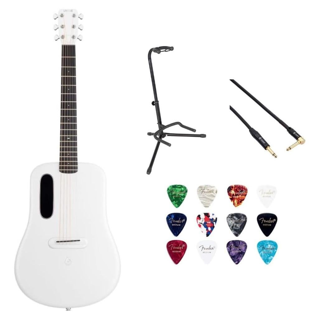 Guitarra LAVA ME 4 Carbon 91.44 cm Blanca con Accesorios