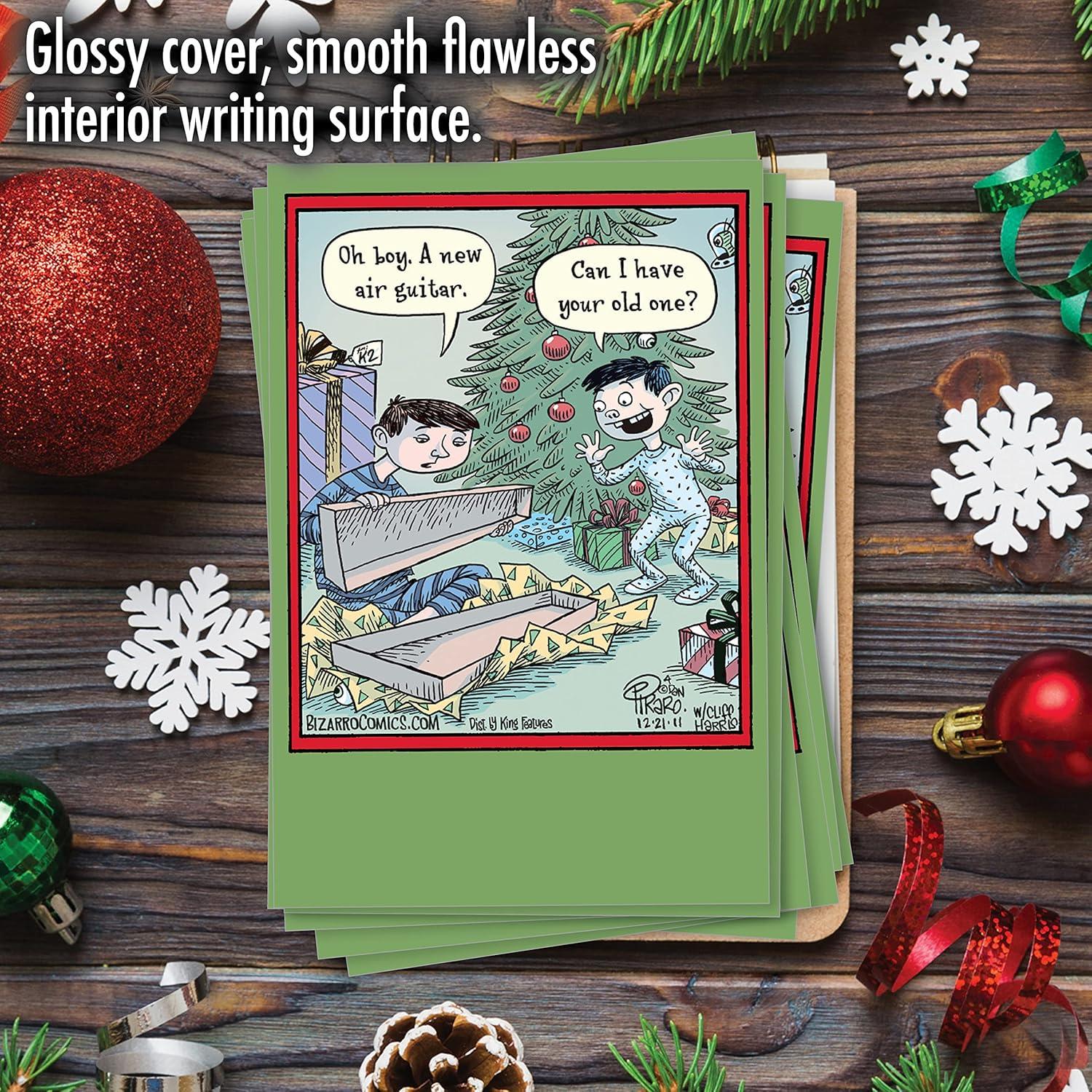 Caja de 12 Tarjetas de Navidad NobleWorks - Guitarra de Aire