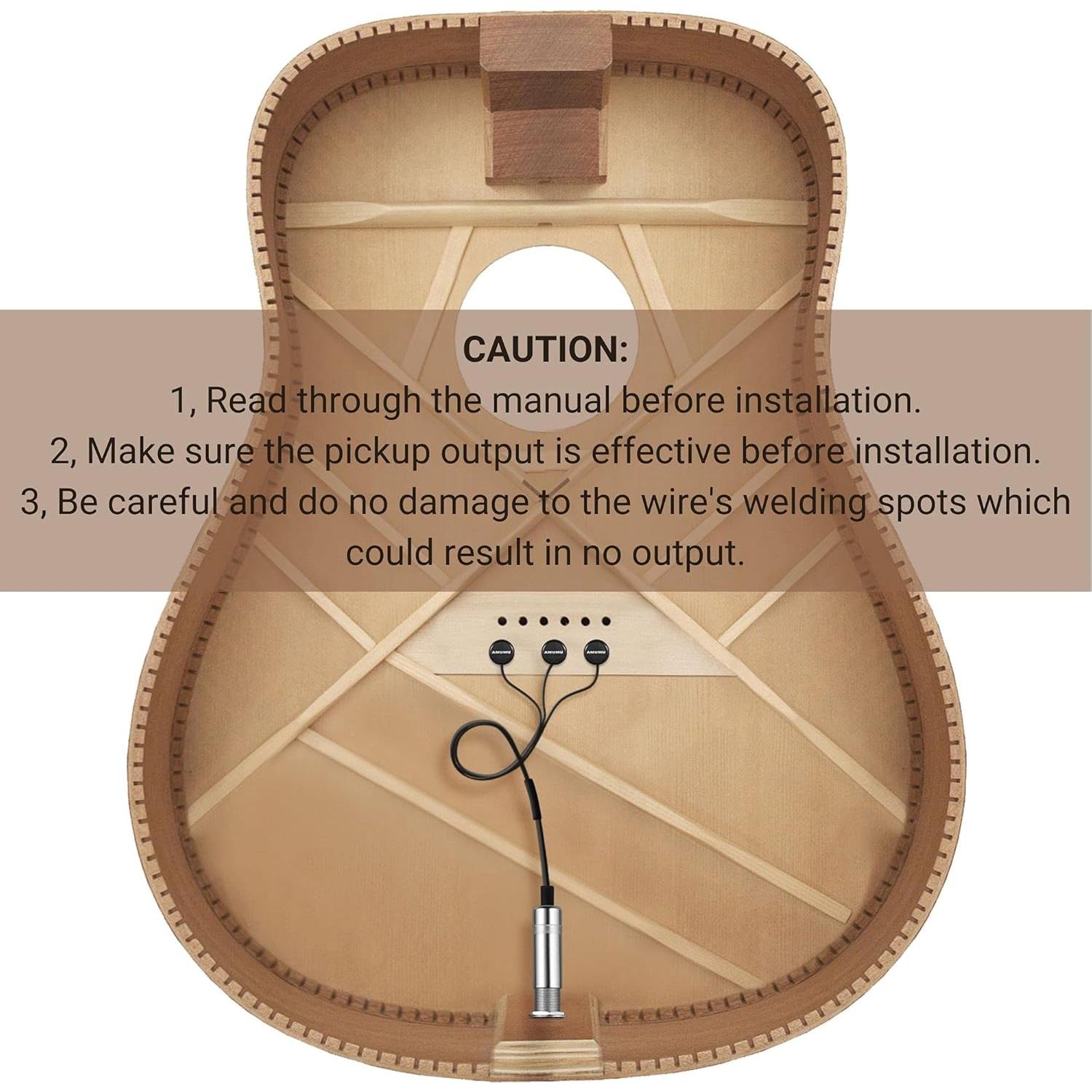 Micrófono de Contacto AMUMU BOUNTIFUL para Guitarra Acústica