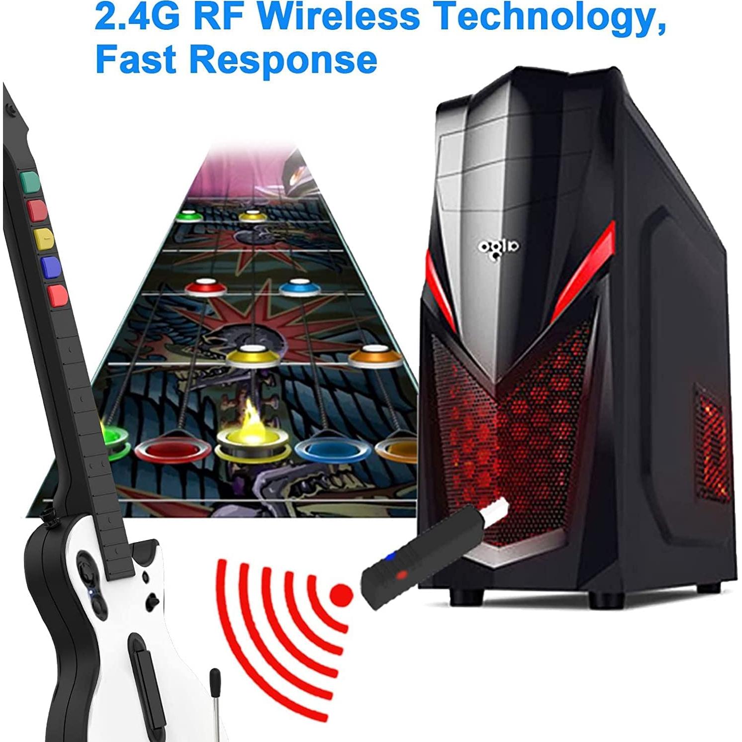 Controlador Inalámbrico DOYO Guitarra para Guitar Hero PS3/PC - 5 Teclas