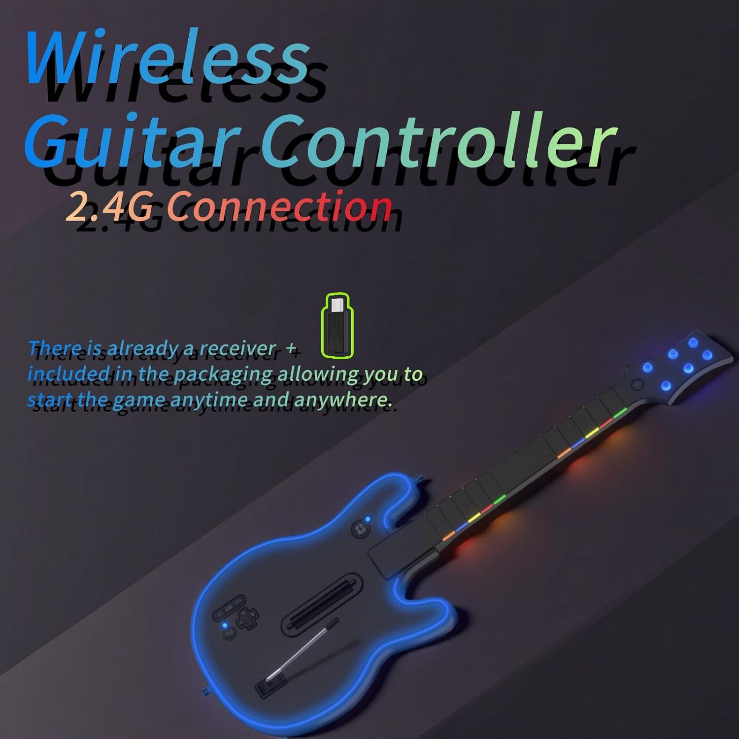 Controlador de guitarra inalámbrico Lyvix para PS4/PS3/PC