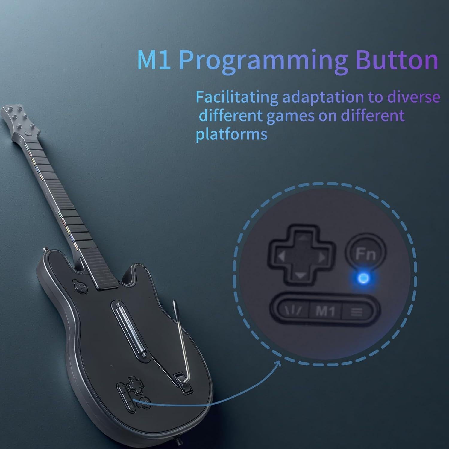 Controlador de guitarra inalámbrico Lyvix para PS4/PS3/PC