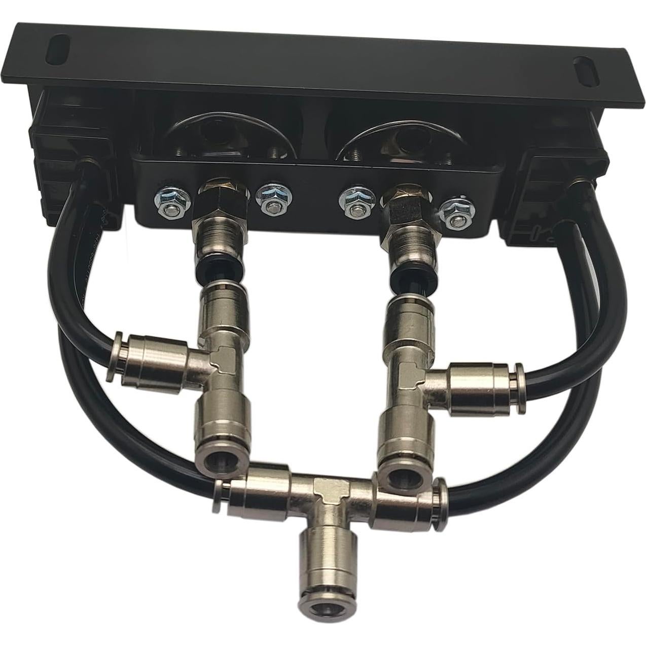 Medidor de Aire Doble NYSUS 200 psi con Válvula de Paleta