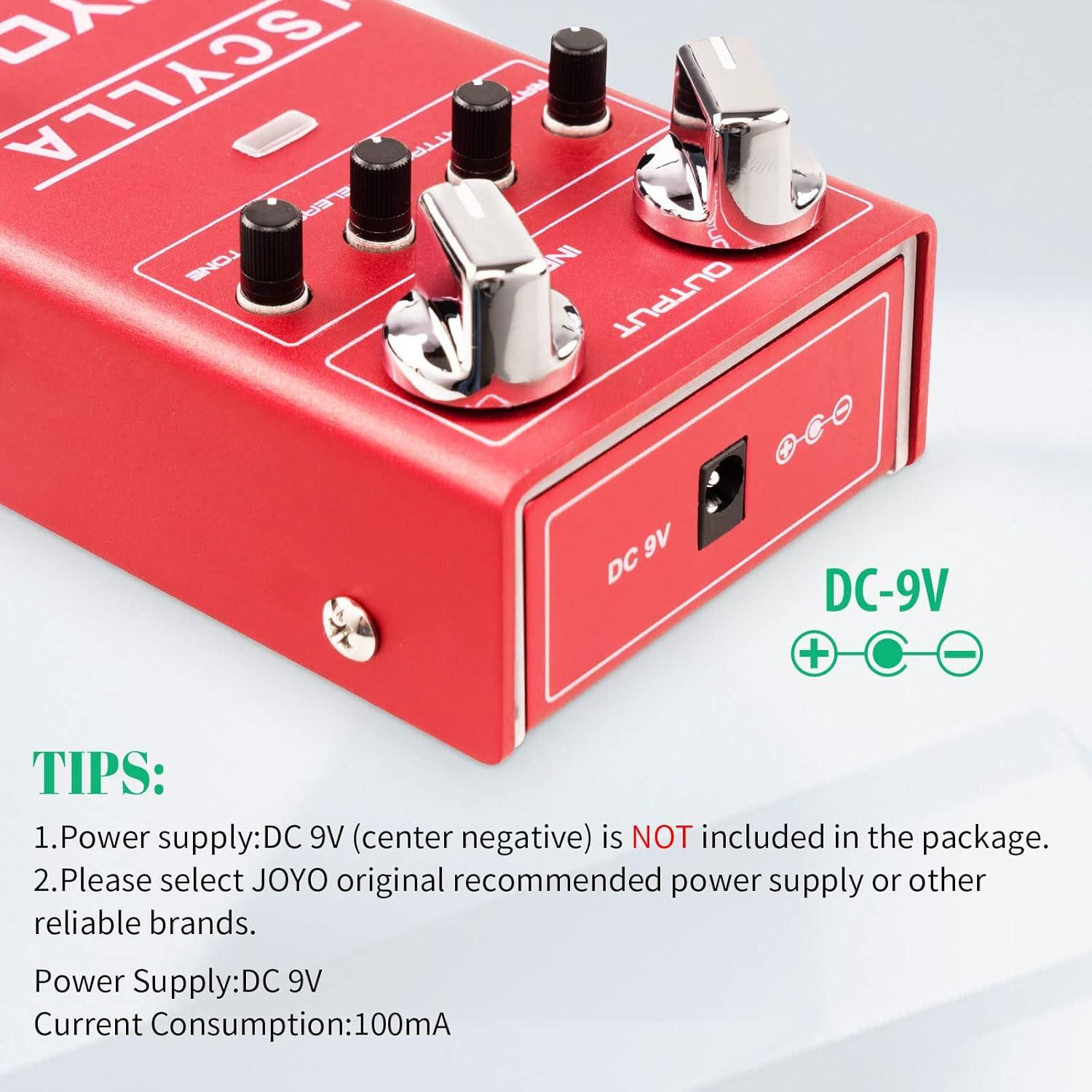 Pedal Compresor para Bajo JOYO R-27 SCYLLA, Bajo Ruido y Control Dinámico