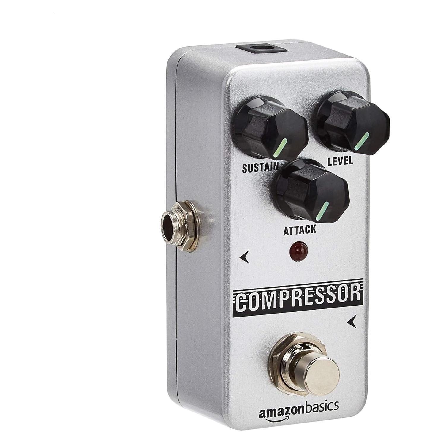Pedal de guitarra compresor Amazon Basics FCP2 analógico