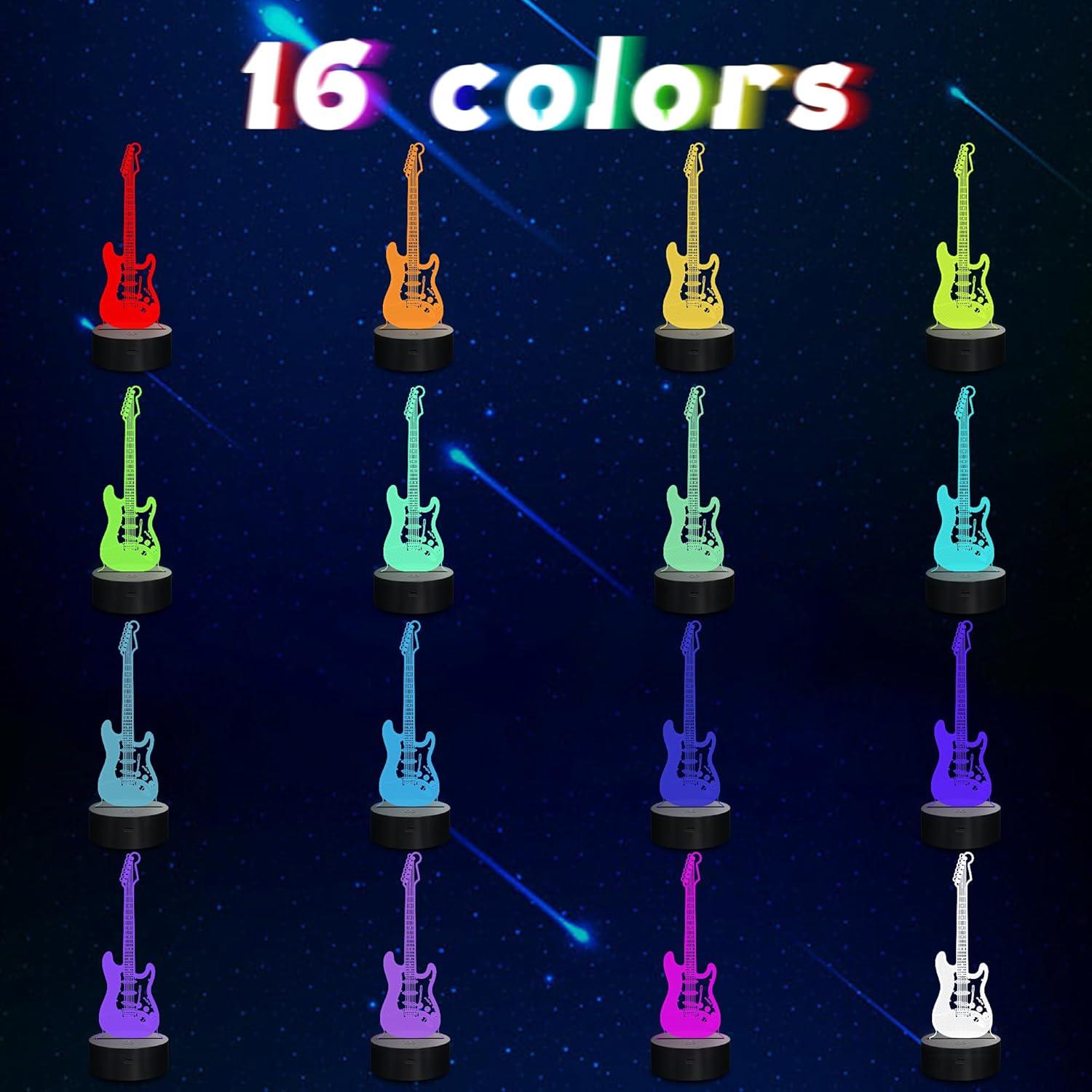 Luz Nocturna 3D LED Guitarra Eléctrica CoolGift Mart