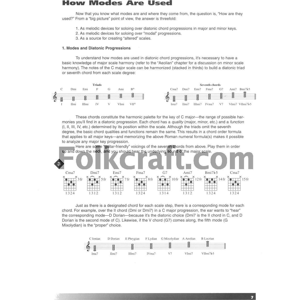 Modes for Guitar Book/Online Audio (Musicians Institute: Private Lessons)